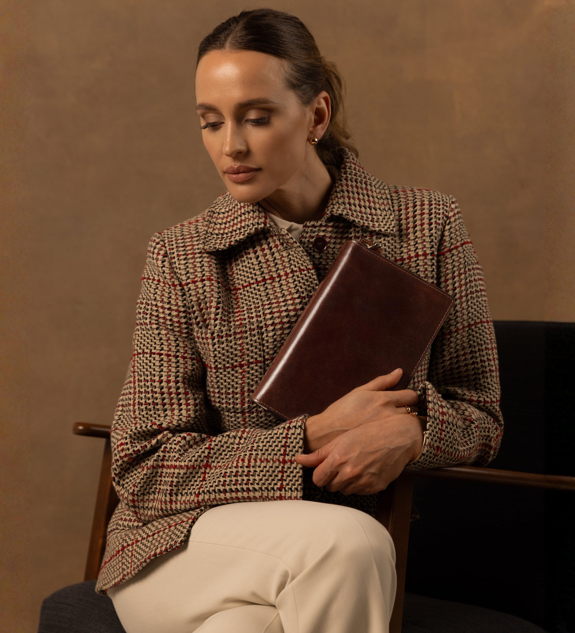 Tagebuch aus Leder für Damen mit nachfüllbarem A5-Notizblock - The Diary of a Nobody