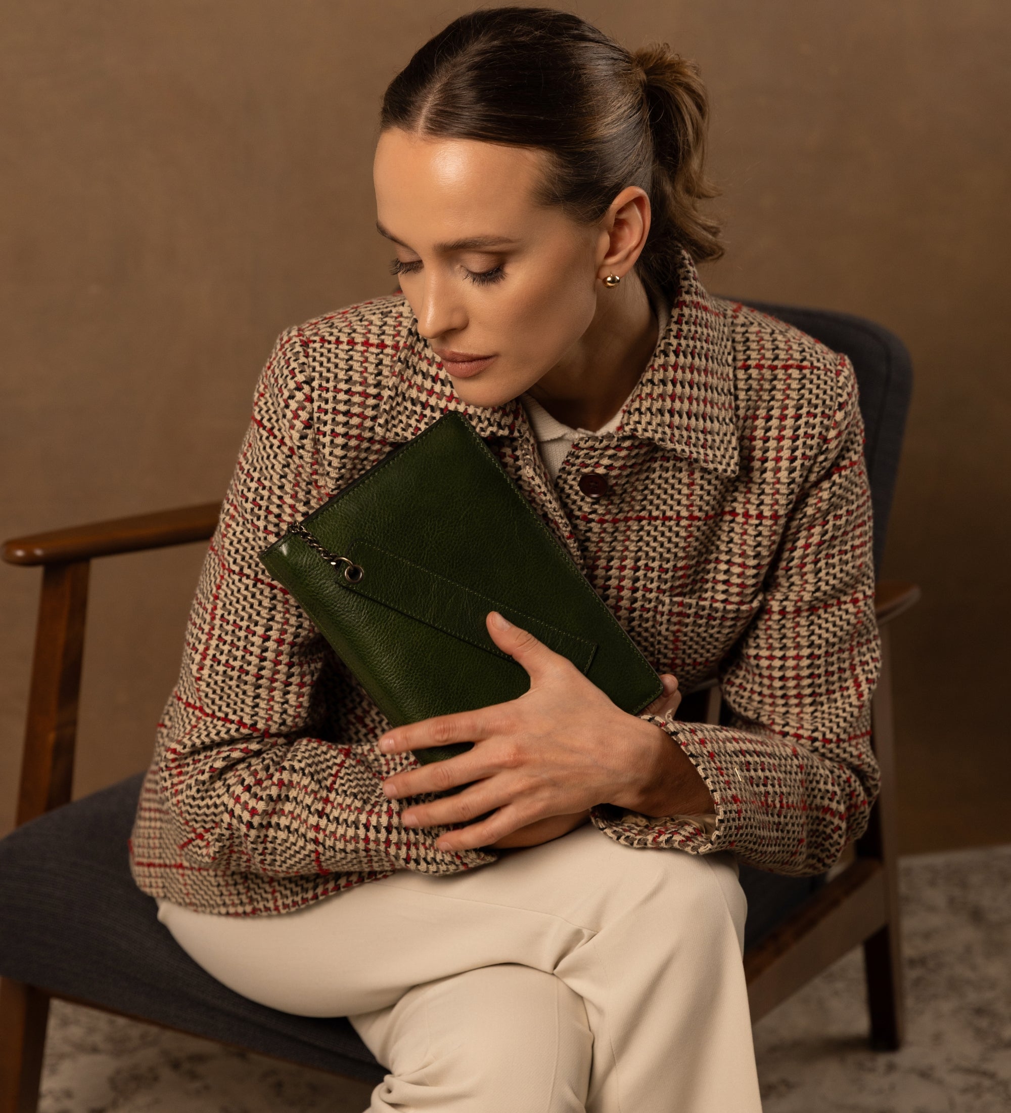 Tagebuch aus Leder für Damen mit nachfüllbarem A5-Notizblock - The Diary of a Nobody