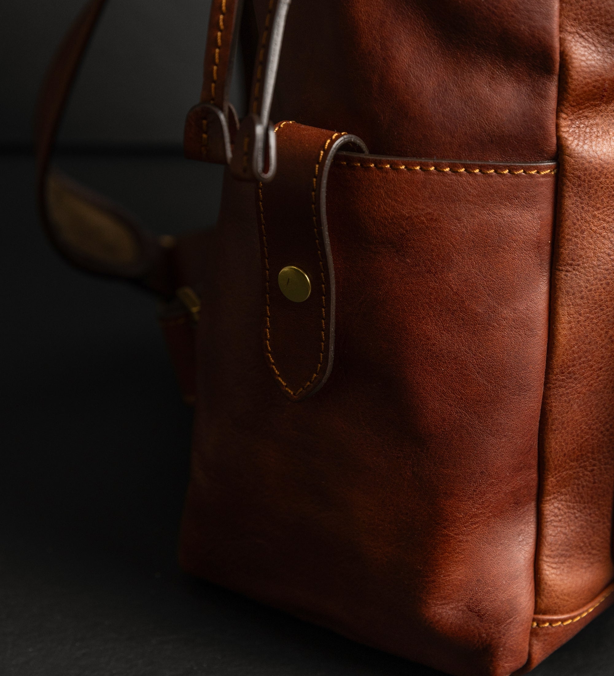 Rucksack aus Leder - The Good Earth