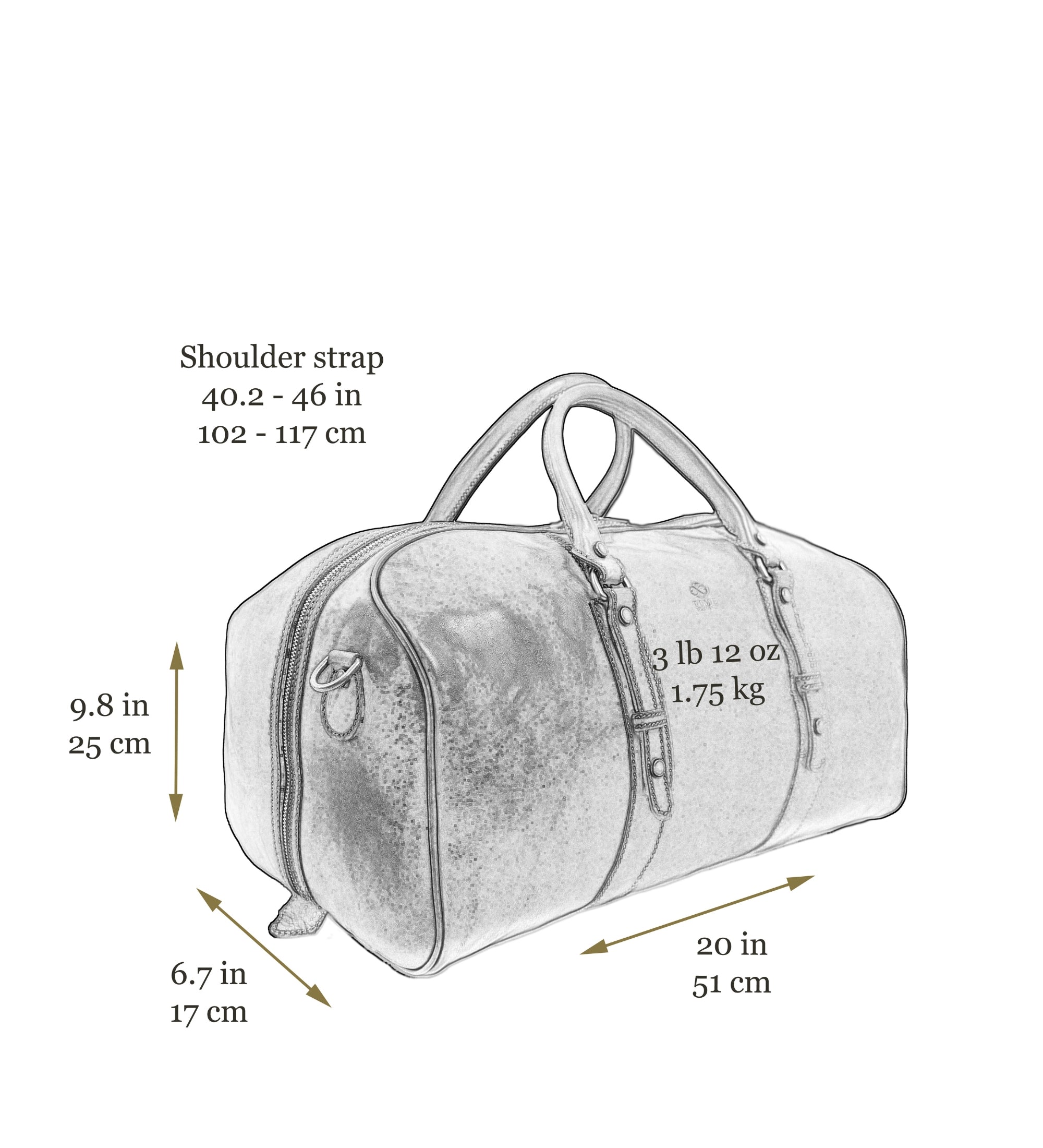 Damen Reisetasche, Weekender aus Leder - Song of Solomon
