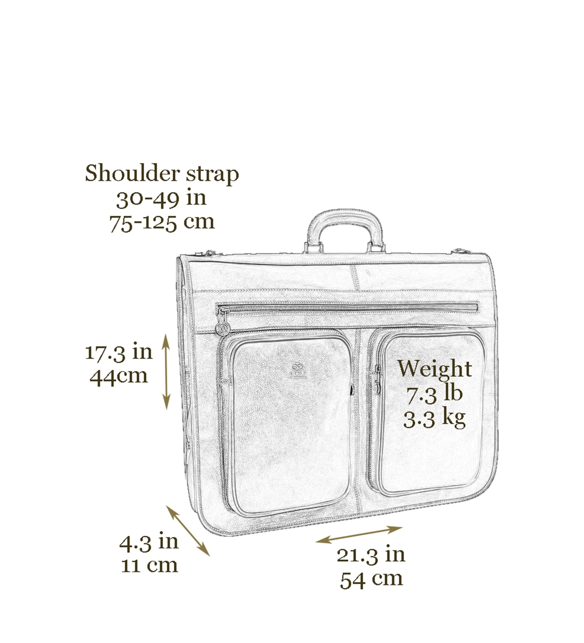 Kleidersack aus Leder - The Big Sleep