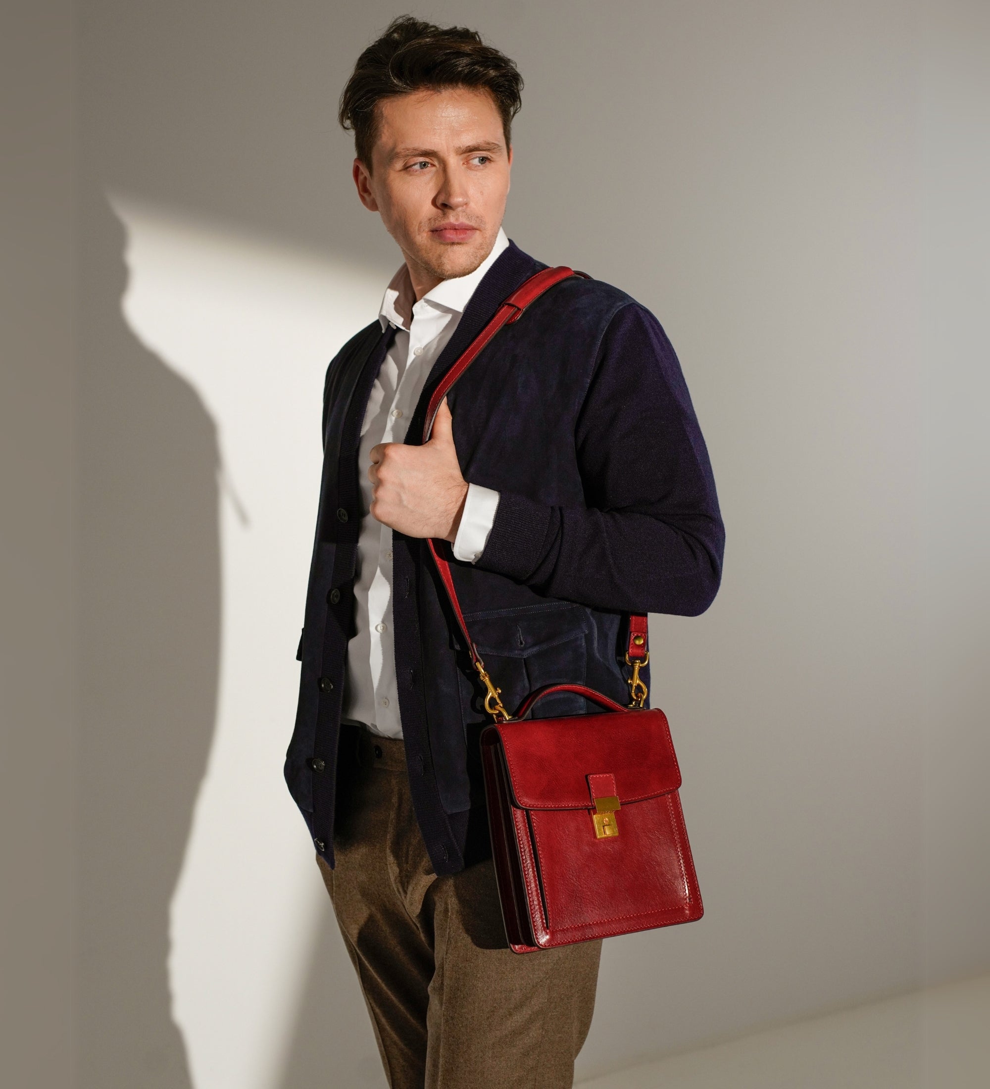 Kleine Aktentasche aus Leder - Walden