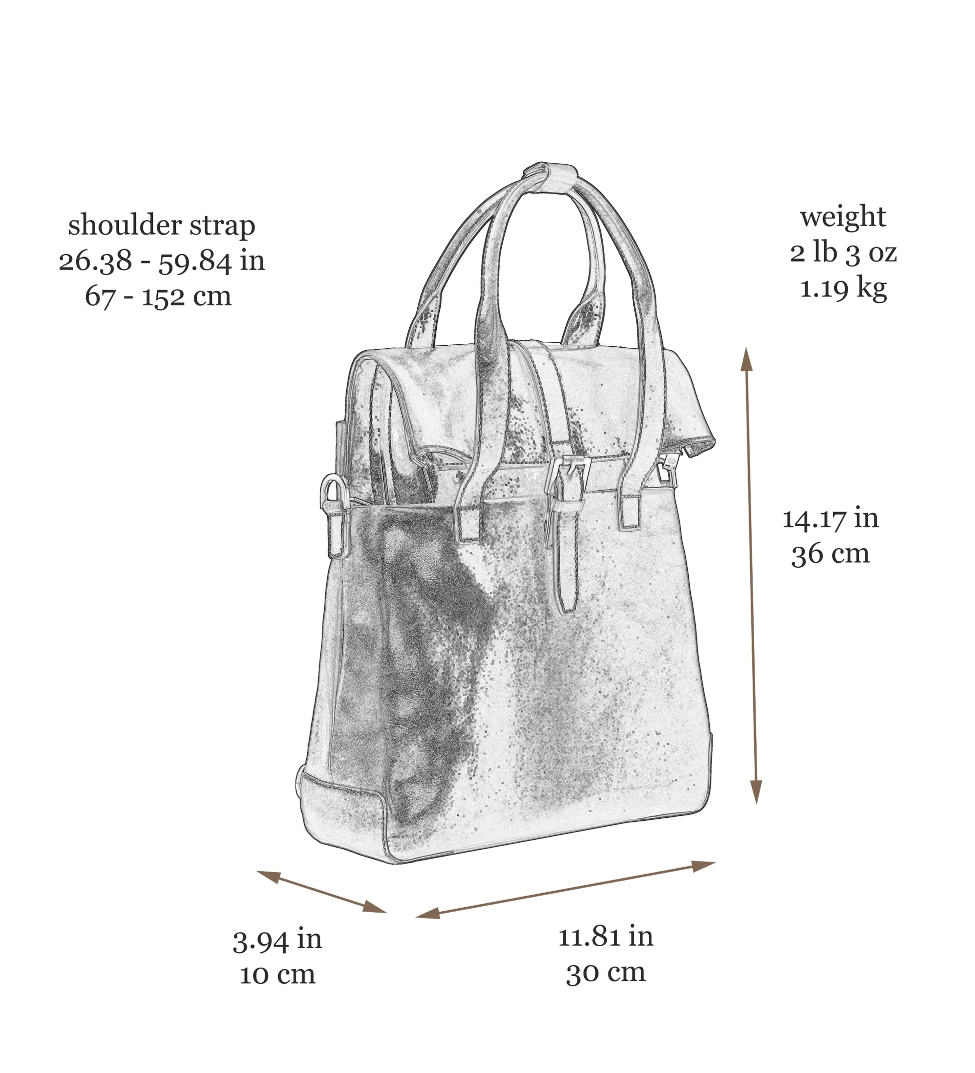 Multifunktionale Rucksack Schultertasche aus Leder für Damen – The Awakening