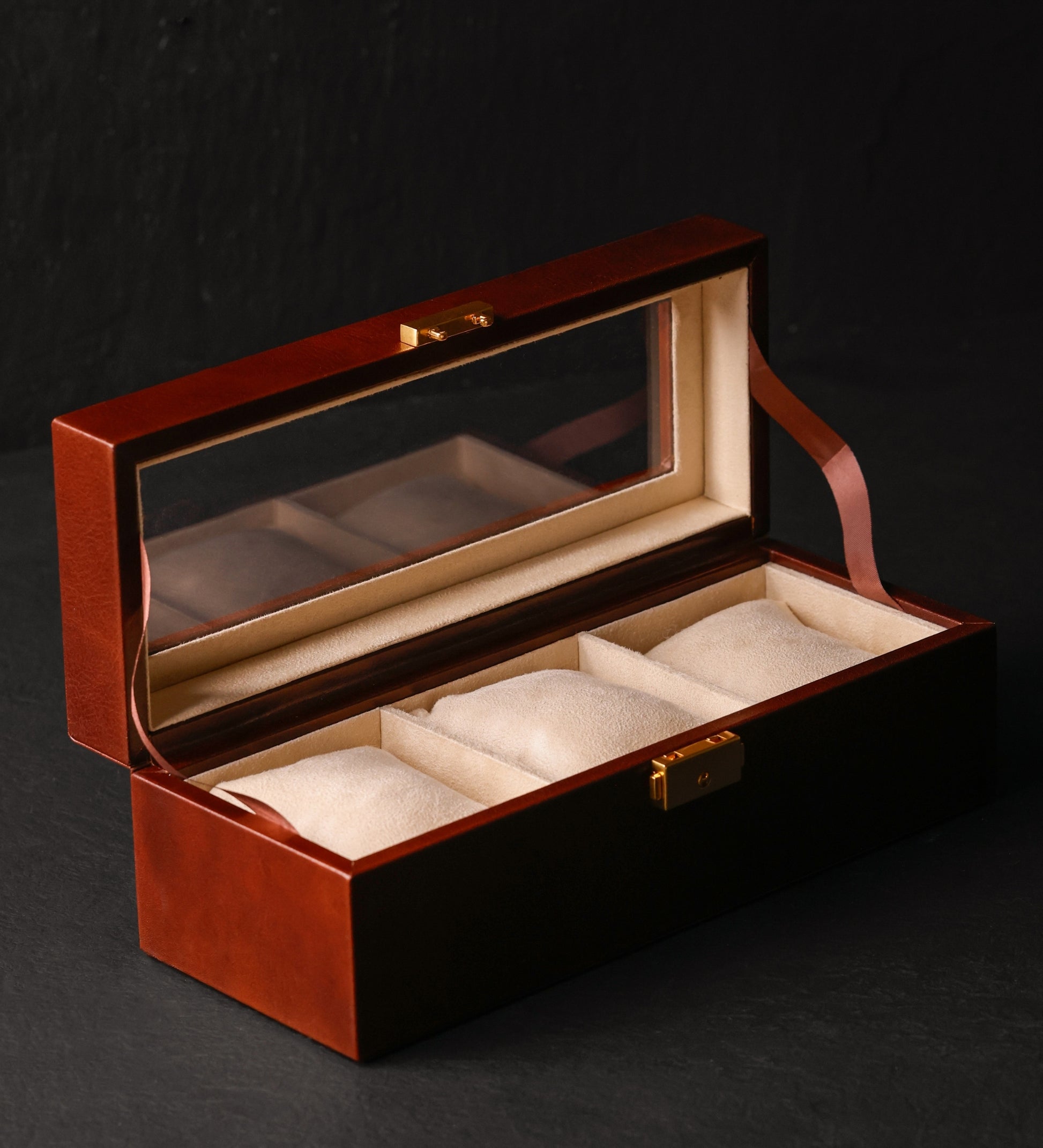 Uhrenbox aus Leder für Damen, Uhren-Organizer - Silence