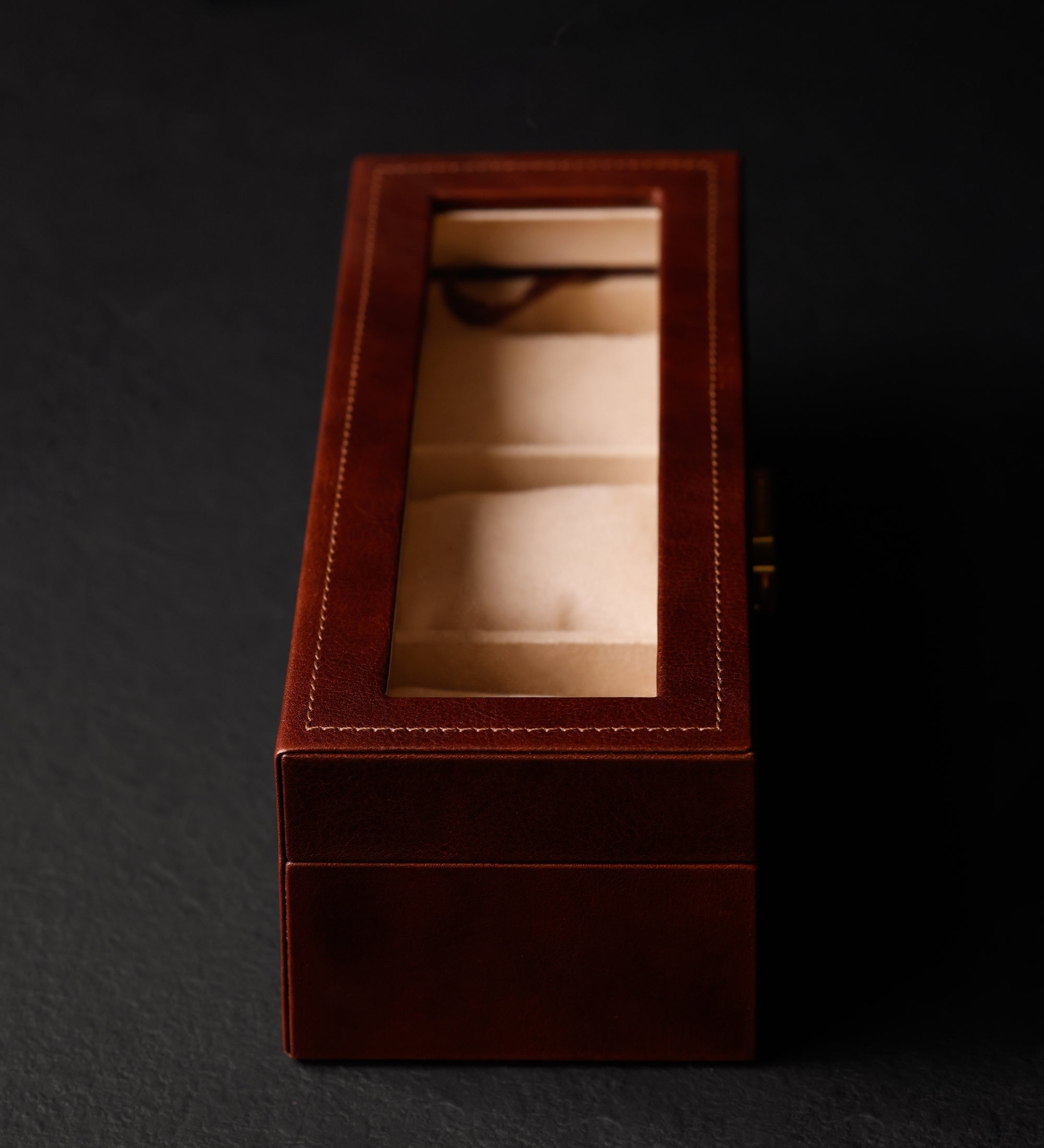 Uhrenbox aus Leder, Uhren-Organizer - Silence