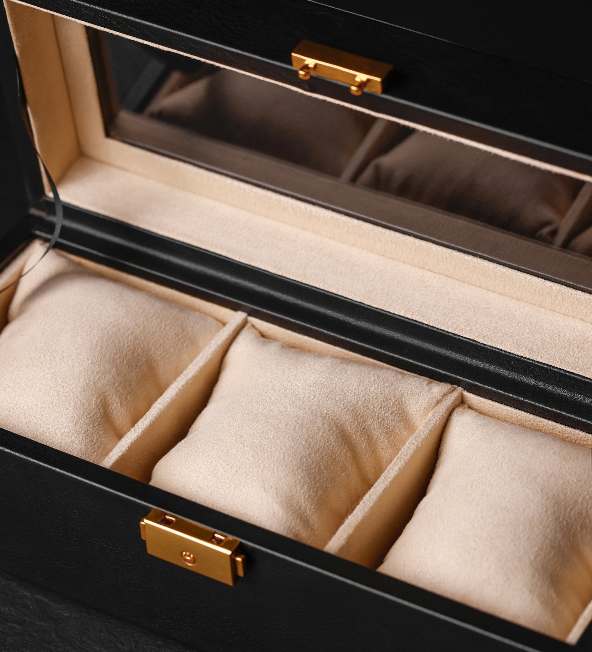 Uhrenbox aus Leder für Damen, Uhren-Organizer - Silence