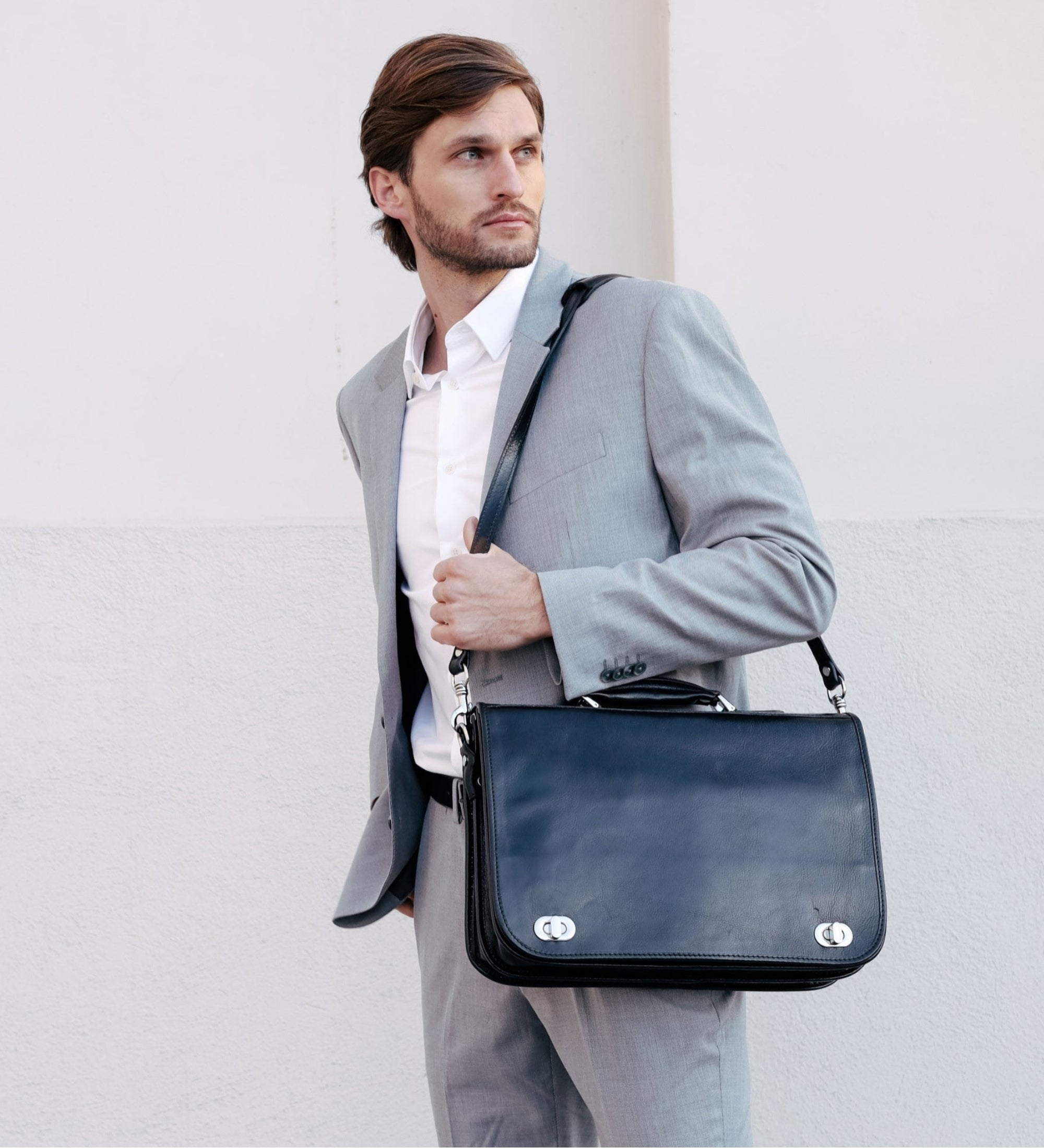 Aktentasche Laptoptasche aus Leder - Illusions