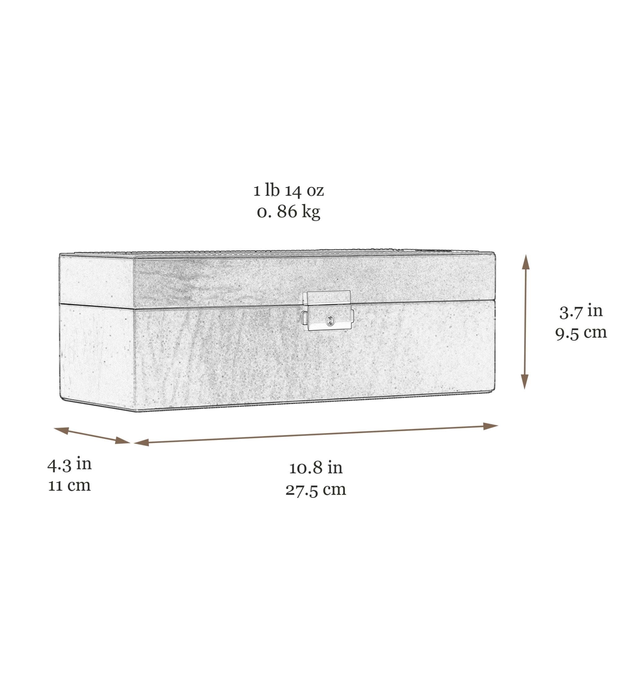 Uhrenbox aus Leder, Uhren-Organizer - Silence