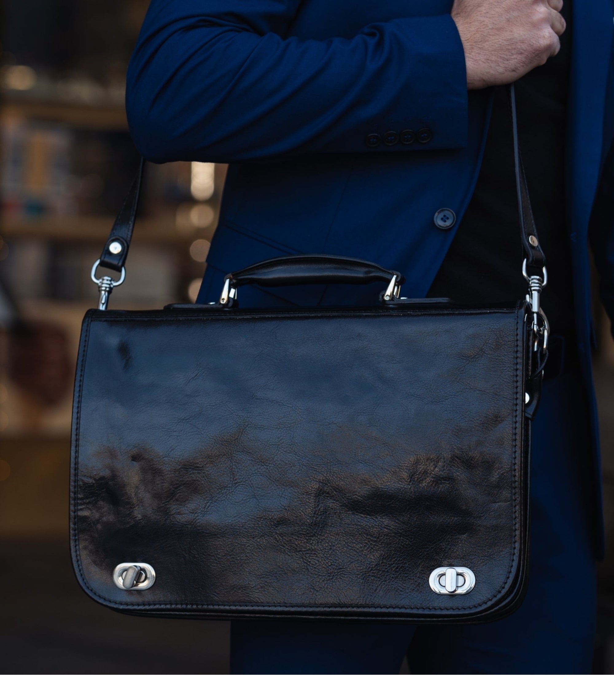 Aktentasche Laptoptasche aus Leder - Illusions