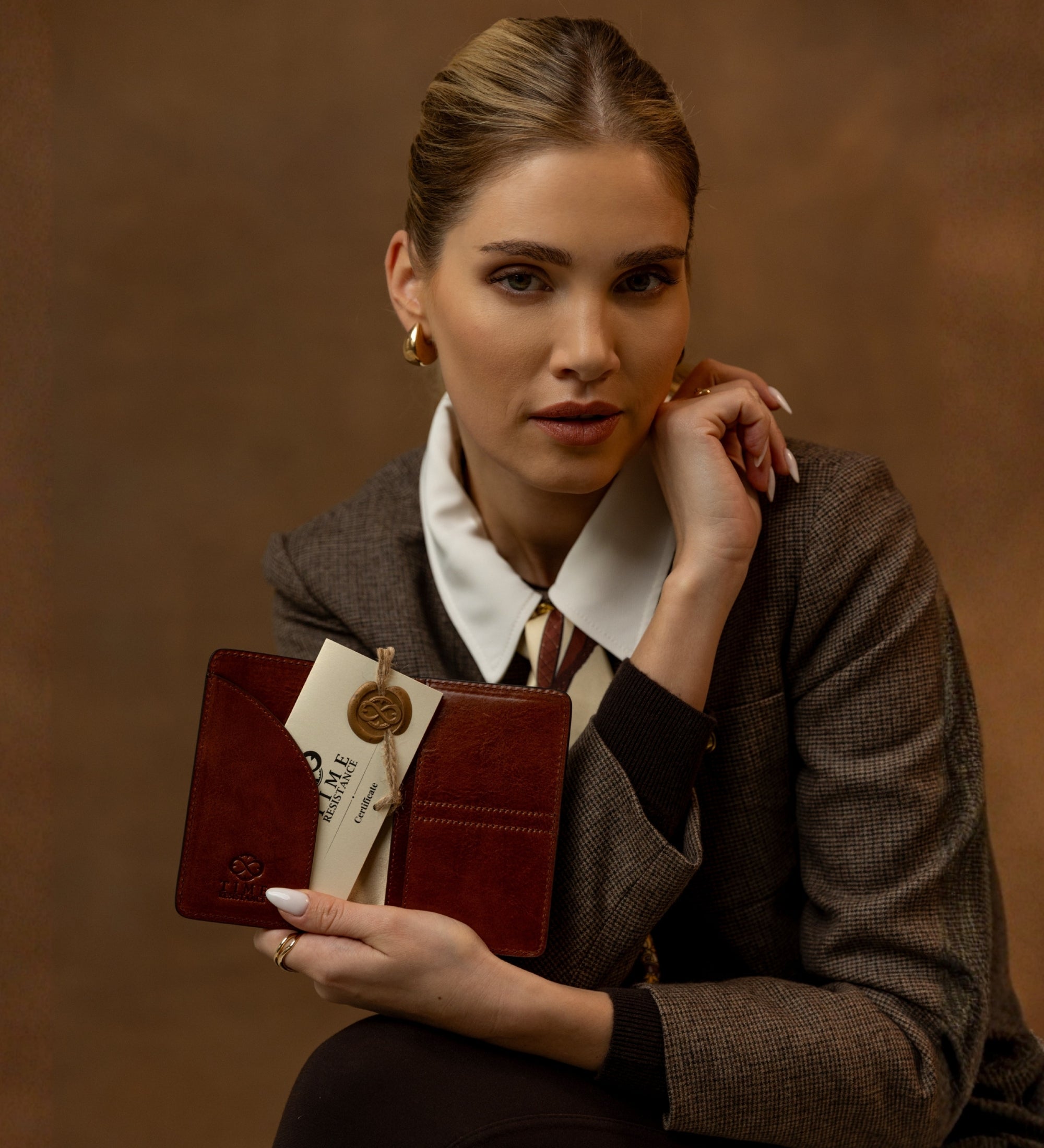 Kleine Reisepasshülle aus Leder für Damen - Gulliver's Travels