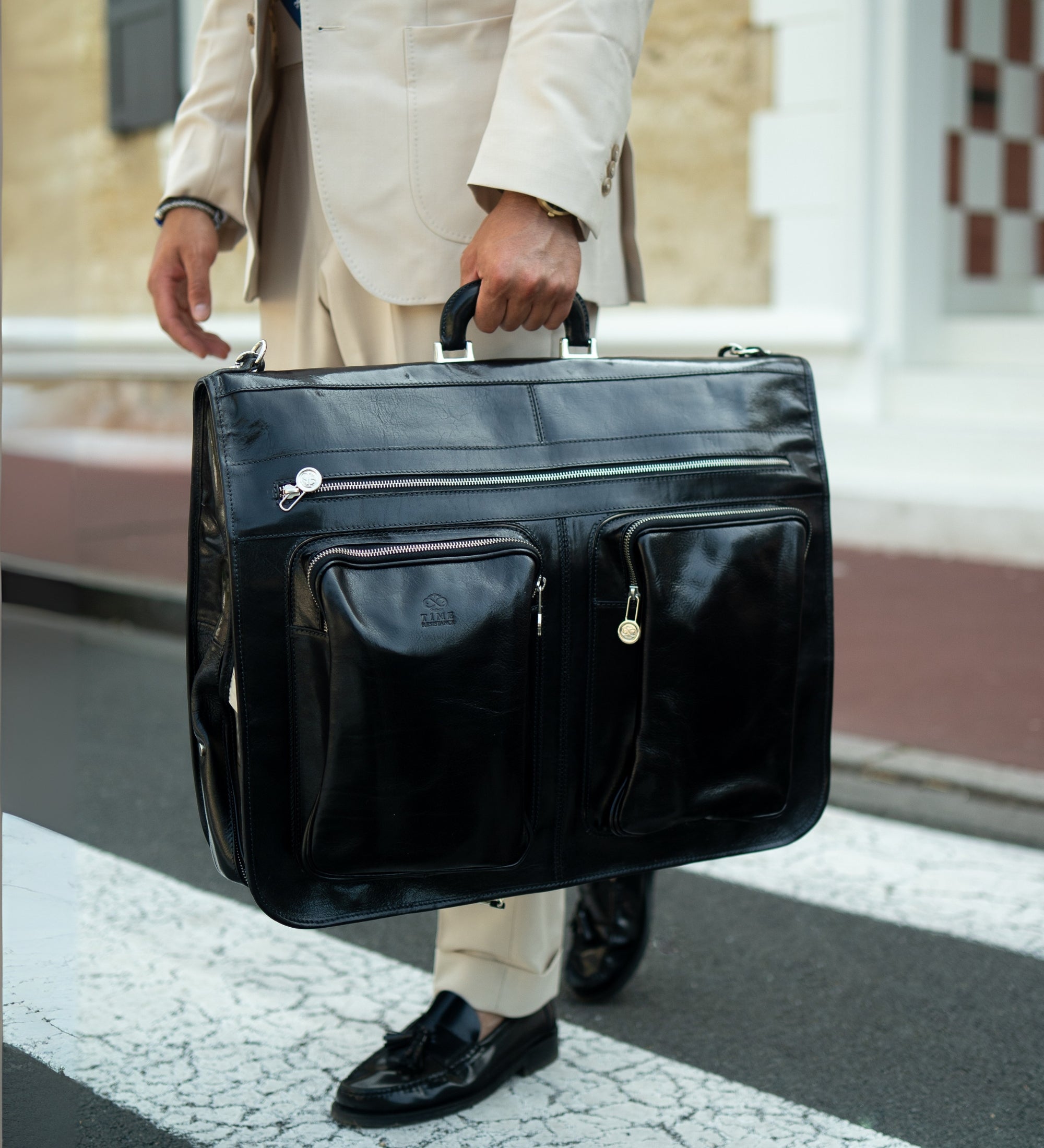 Kleidersack aus Leder - The Big Sleep