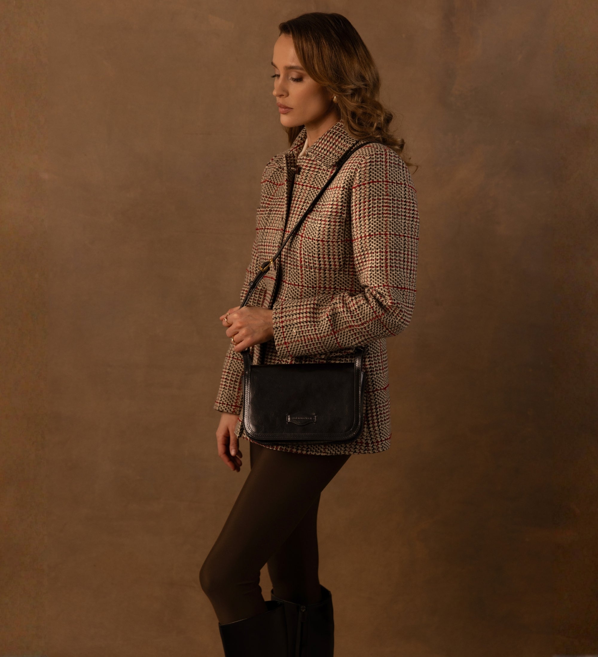 Umhängetasche aus Leder für Damen - Il Piacere