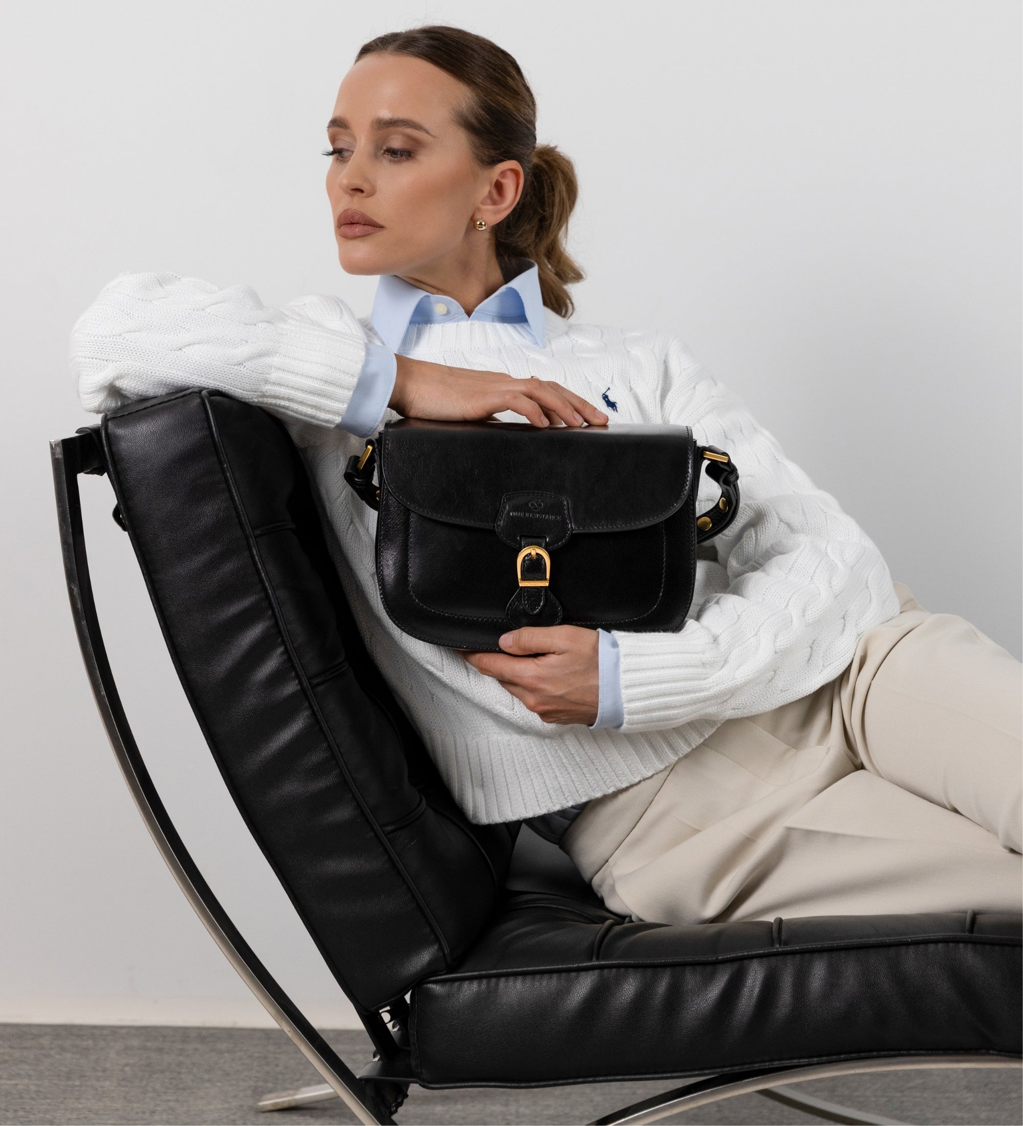 Satteltasche aus Leder für Damen - Romola