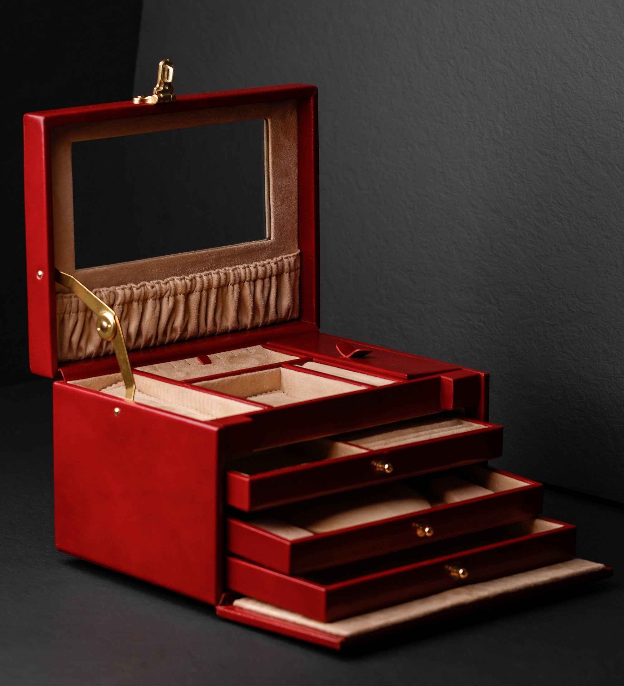 Großes Schmuckkästchen aus Leder für Damen - The Portrait of a Lady