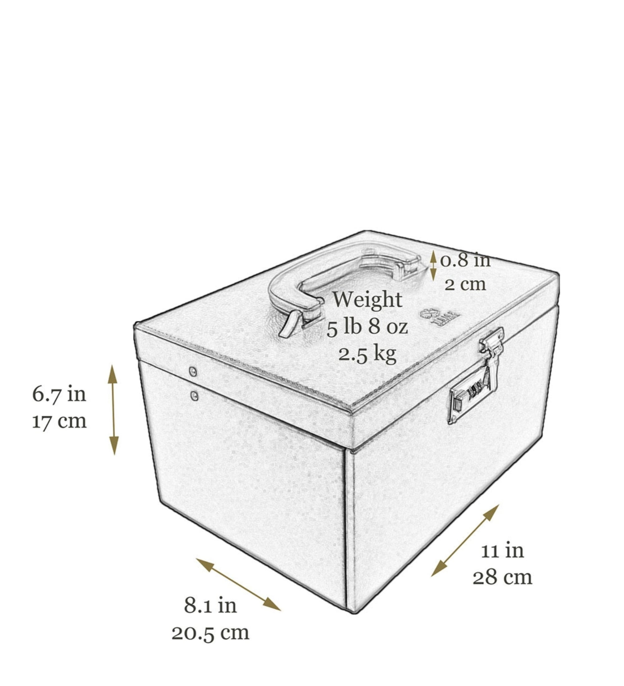 Großes Schmuckkästchen aus Leder für Damen - The Portrait of a Lady
