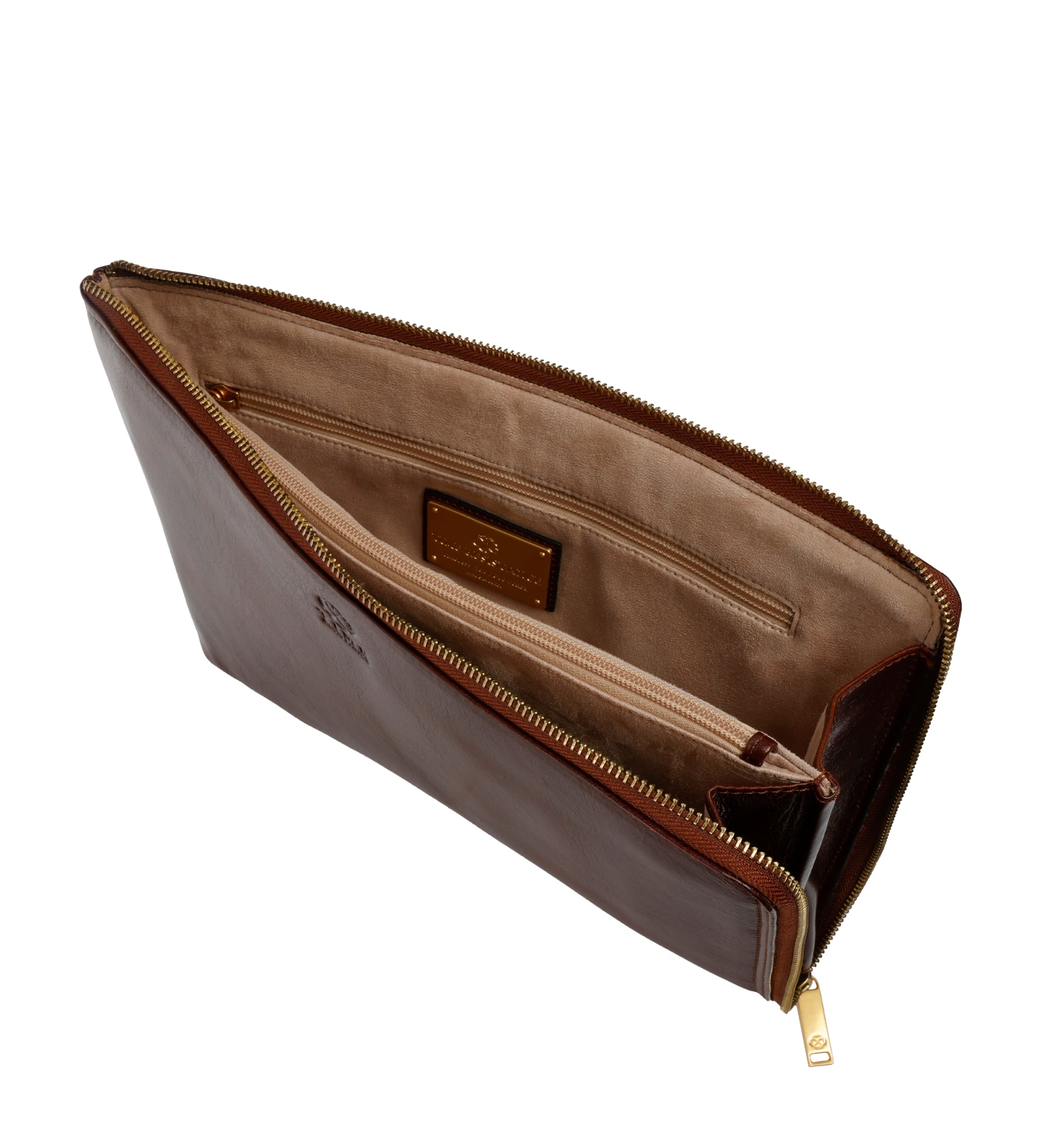 Große Clutch für Herren aus Leder - The Brothers Karamazov