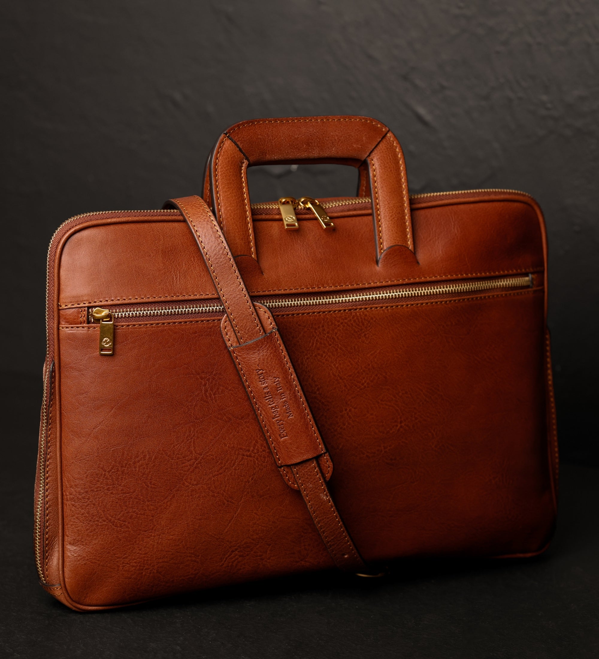 Aktentasche aus Leder für Damen, Laptoptasche - Brave New World