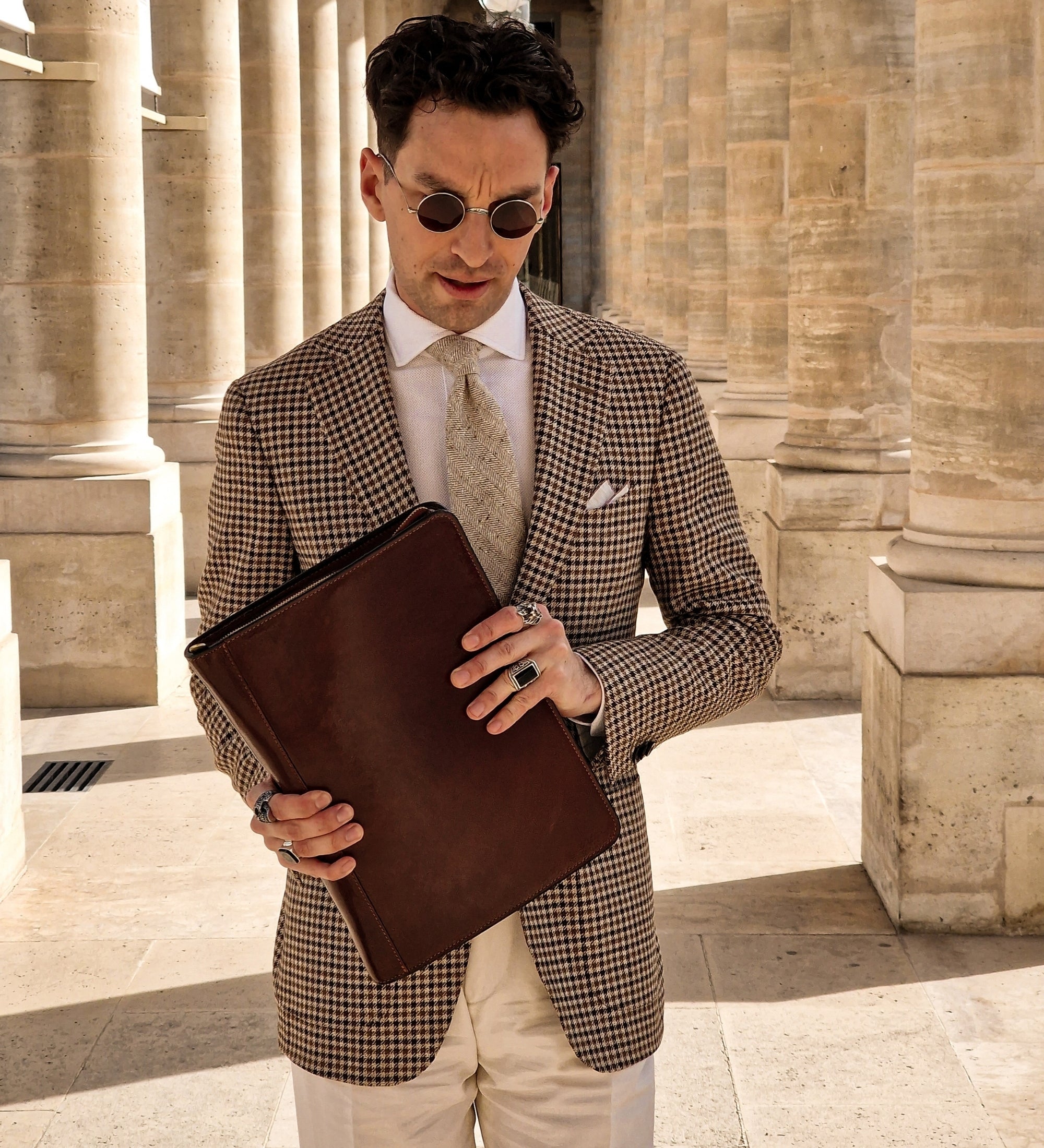 A4 Dokumenten Organizer aus Leder - Candide
