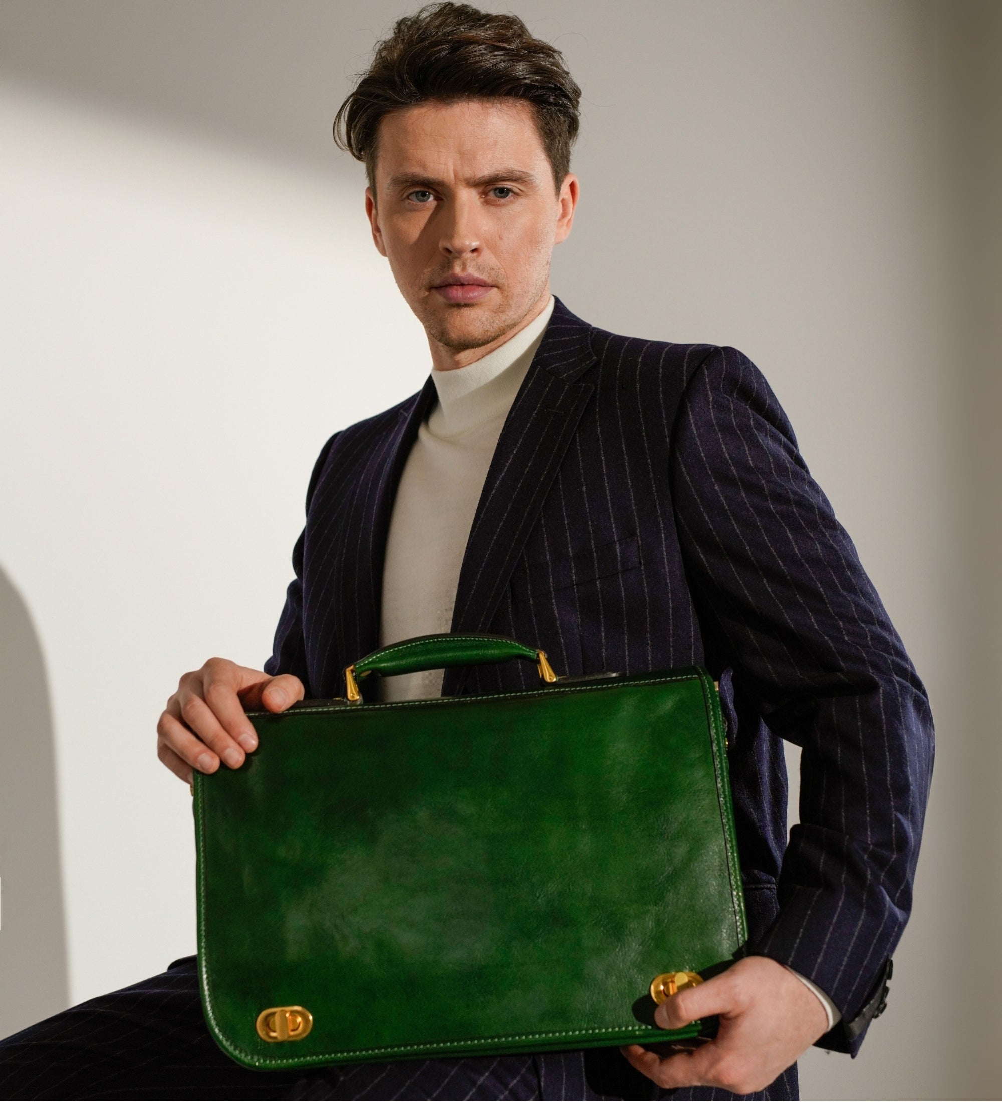 Aktentasche Laptoptasche aus Leder - Illusions