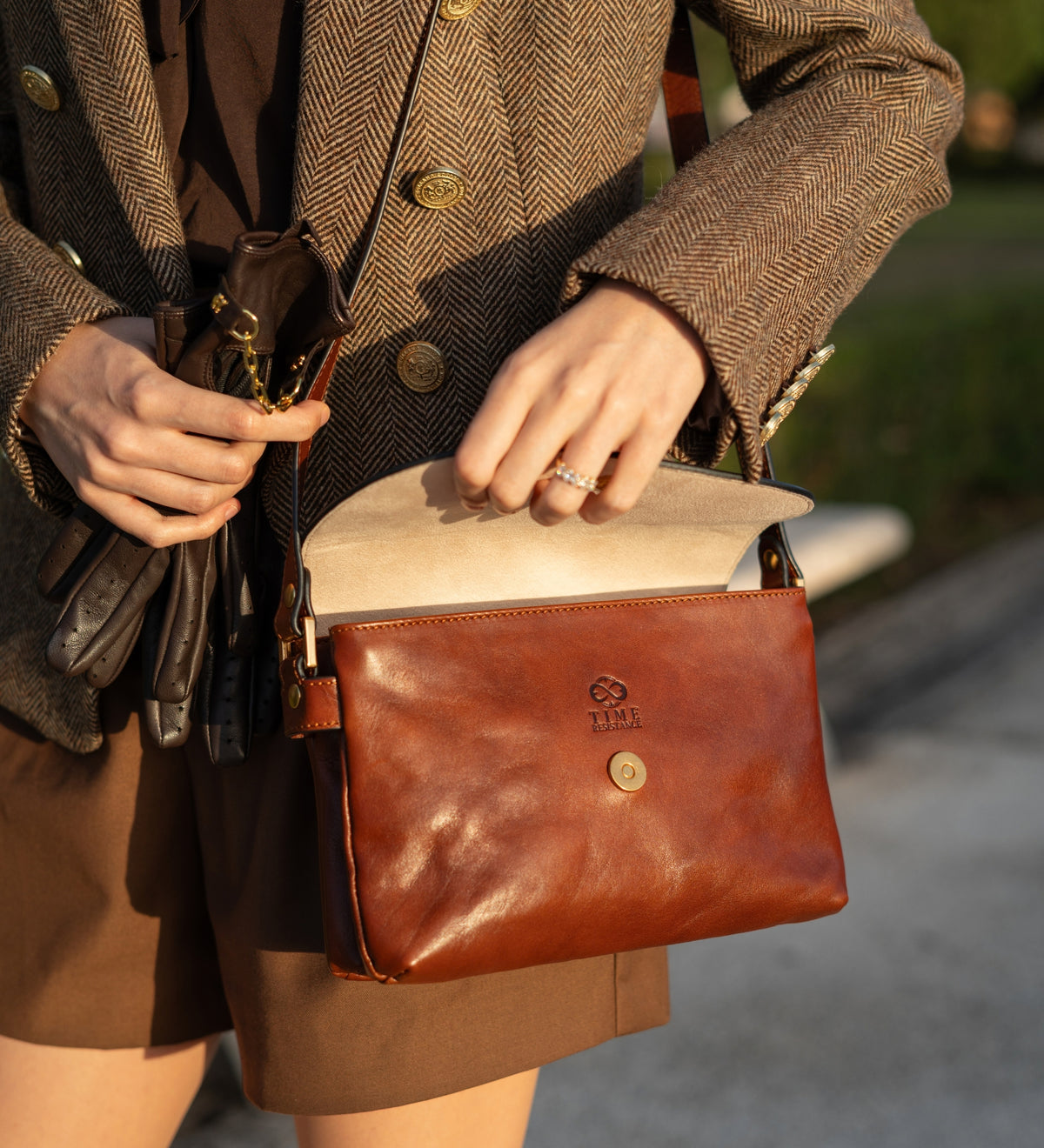 Umhängetasche aus Leder für Damen - Sophie's Choice