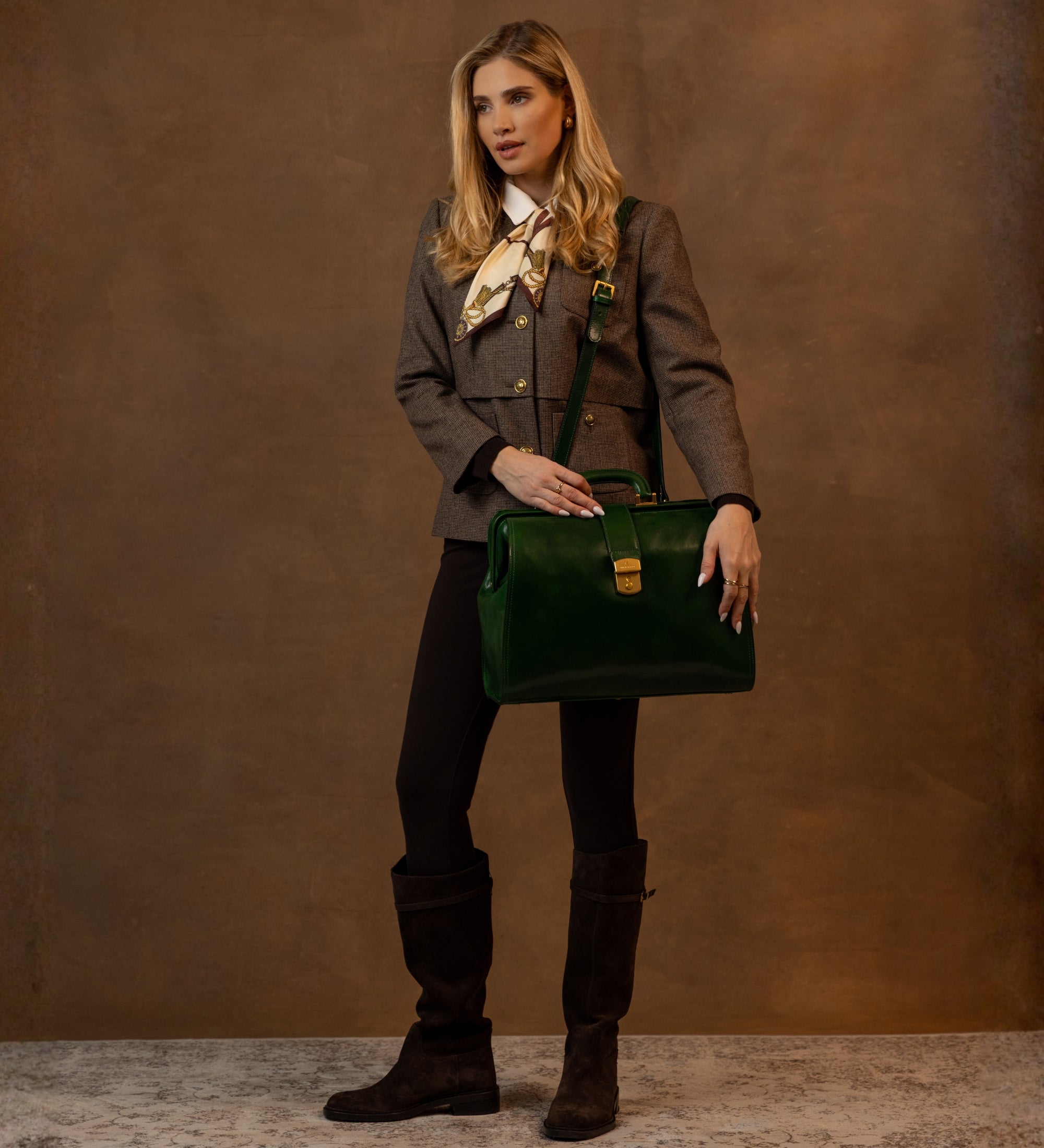 Große Arzttasche aus Leder für Damen - Mrs Dalloway