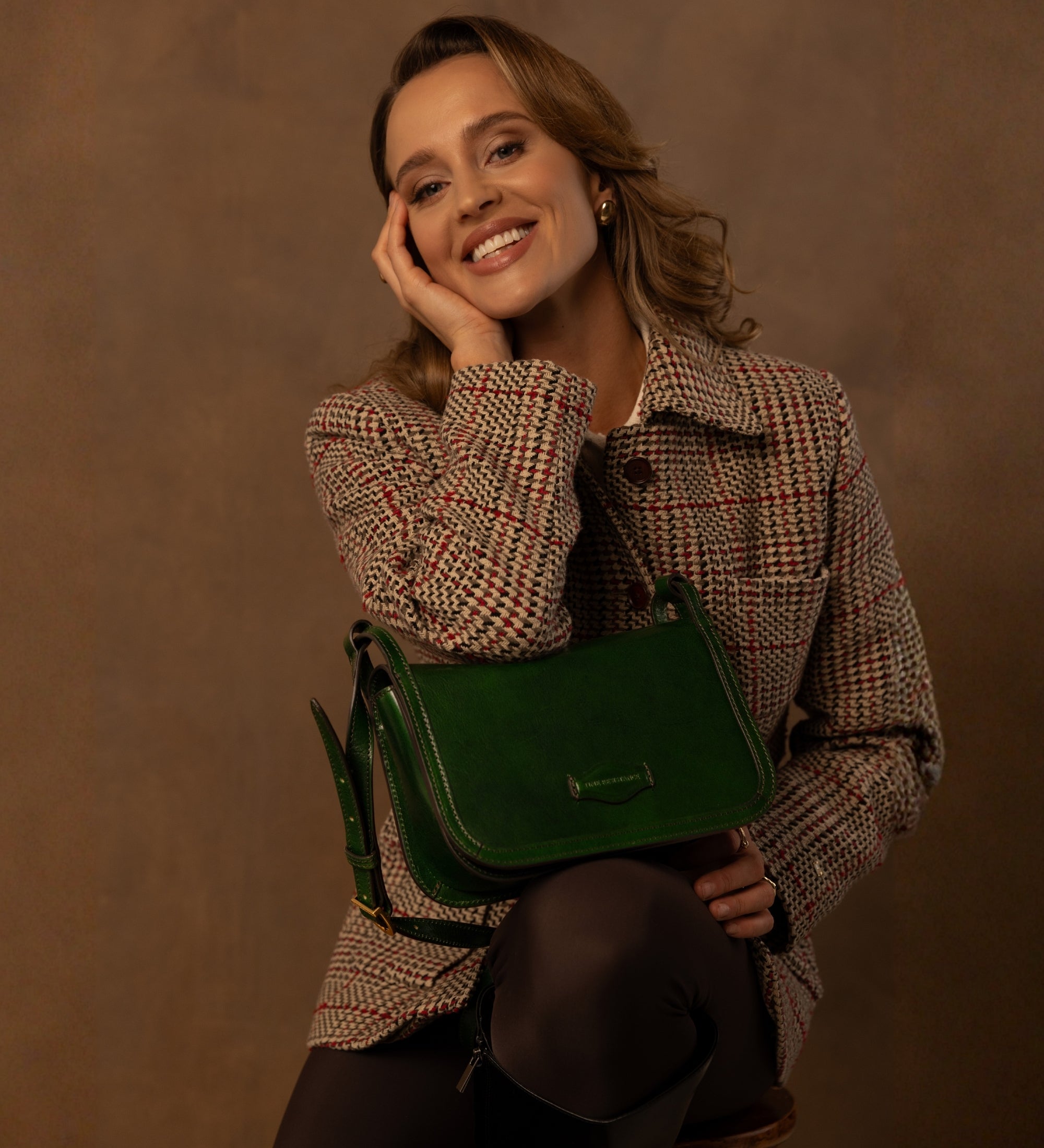 Umhängetasche aus Leder für Damen - Il Piacere