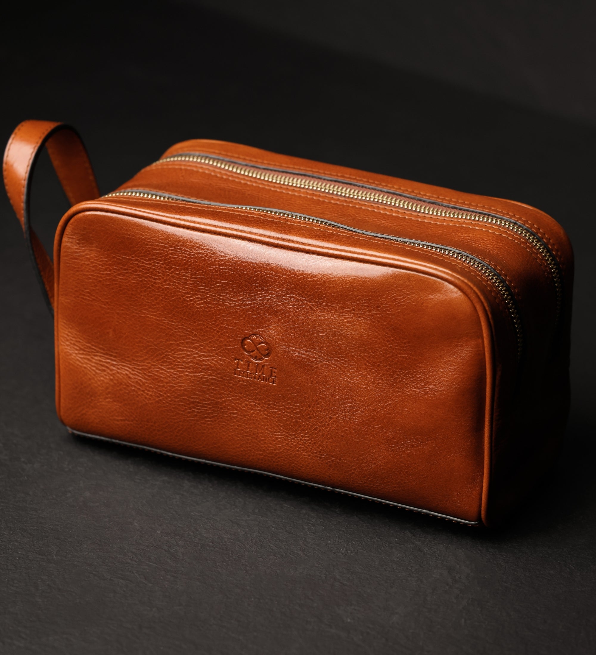 Kosmetiktasche aus Leder Kulturbeutel - All the Kings Men