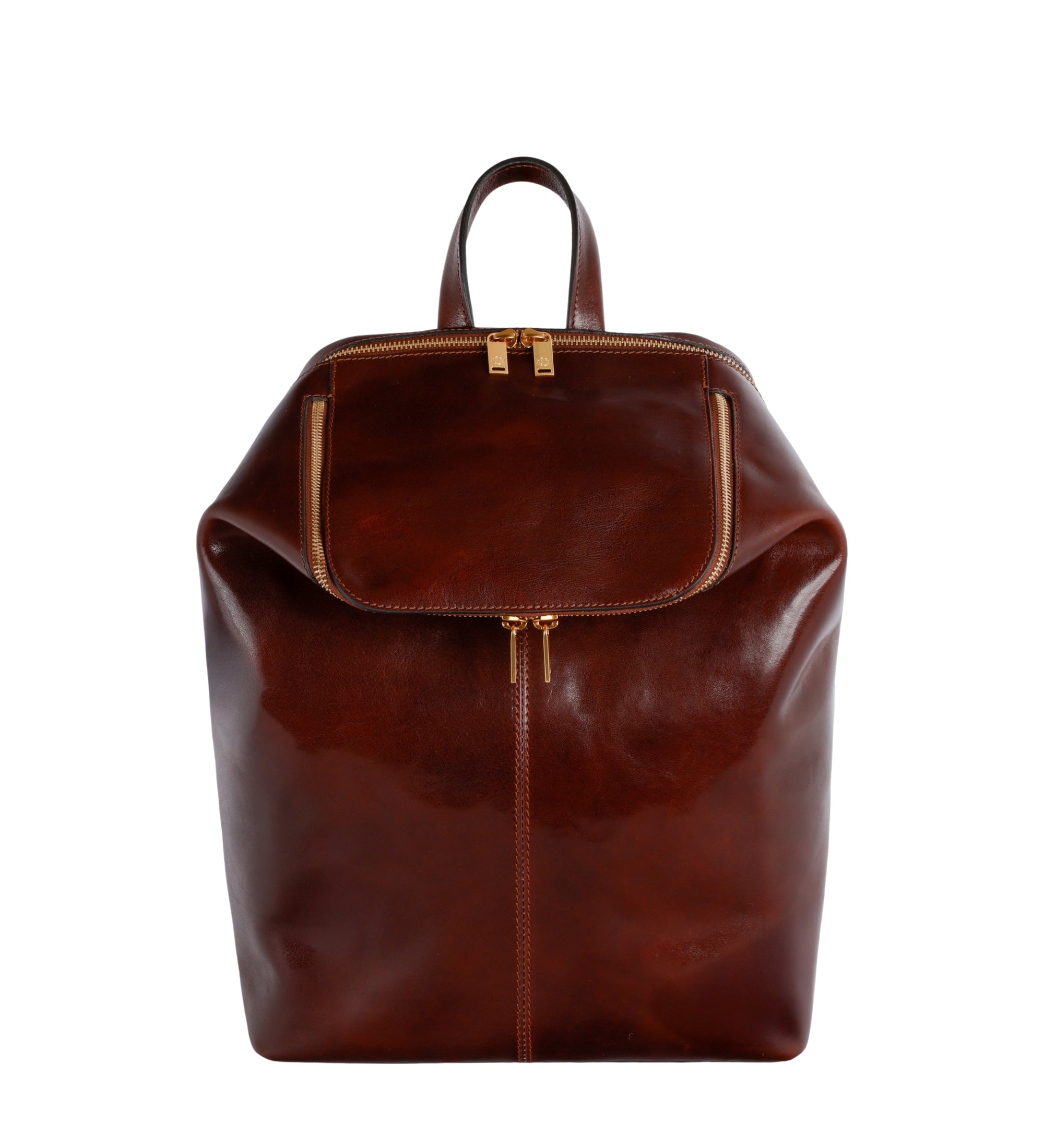 Rucksack aus Leder - A Bend in the River