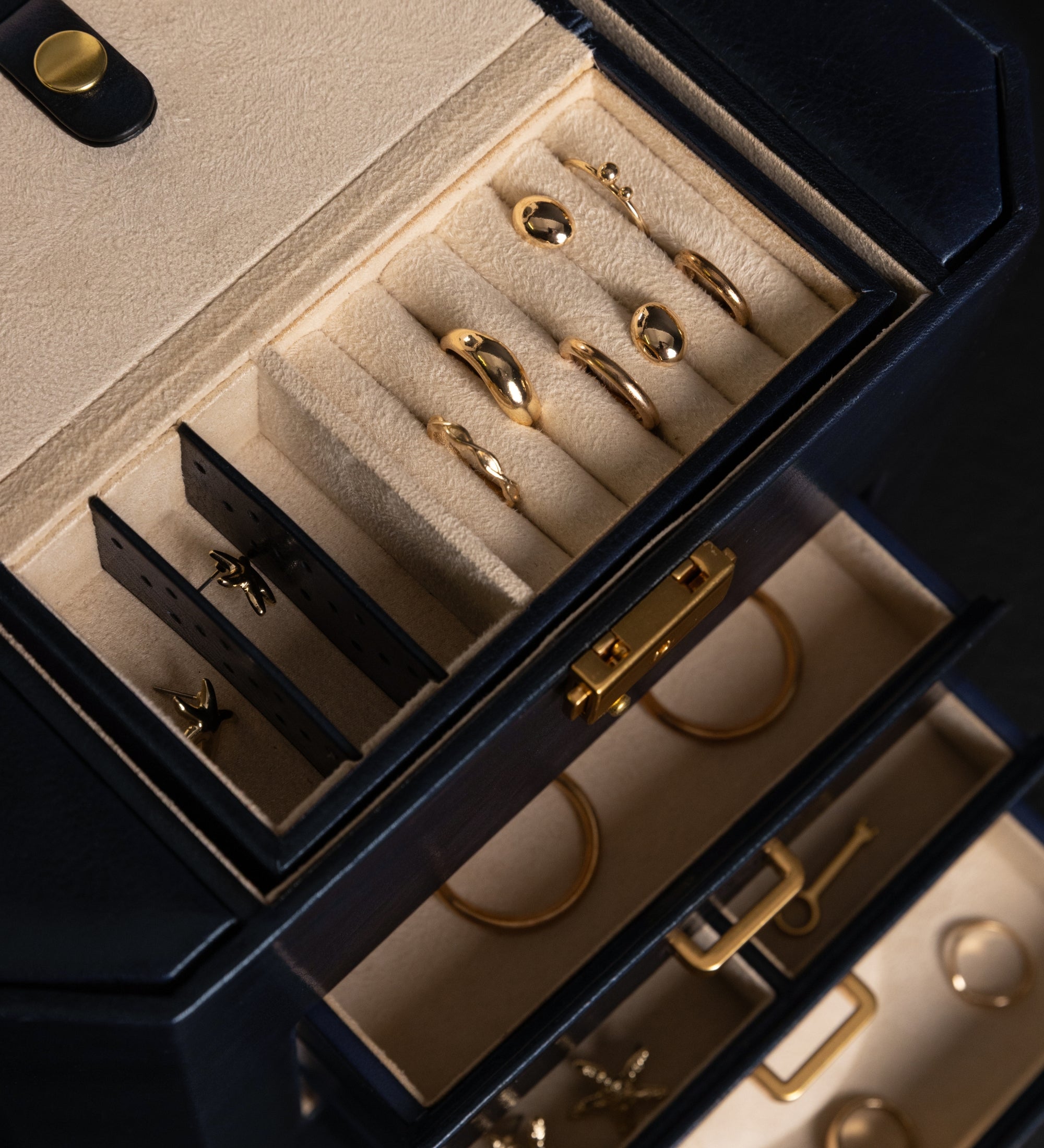 Große Schmuckkästchen aus Leder für Damen - A Handful of Dust