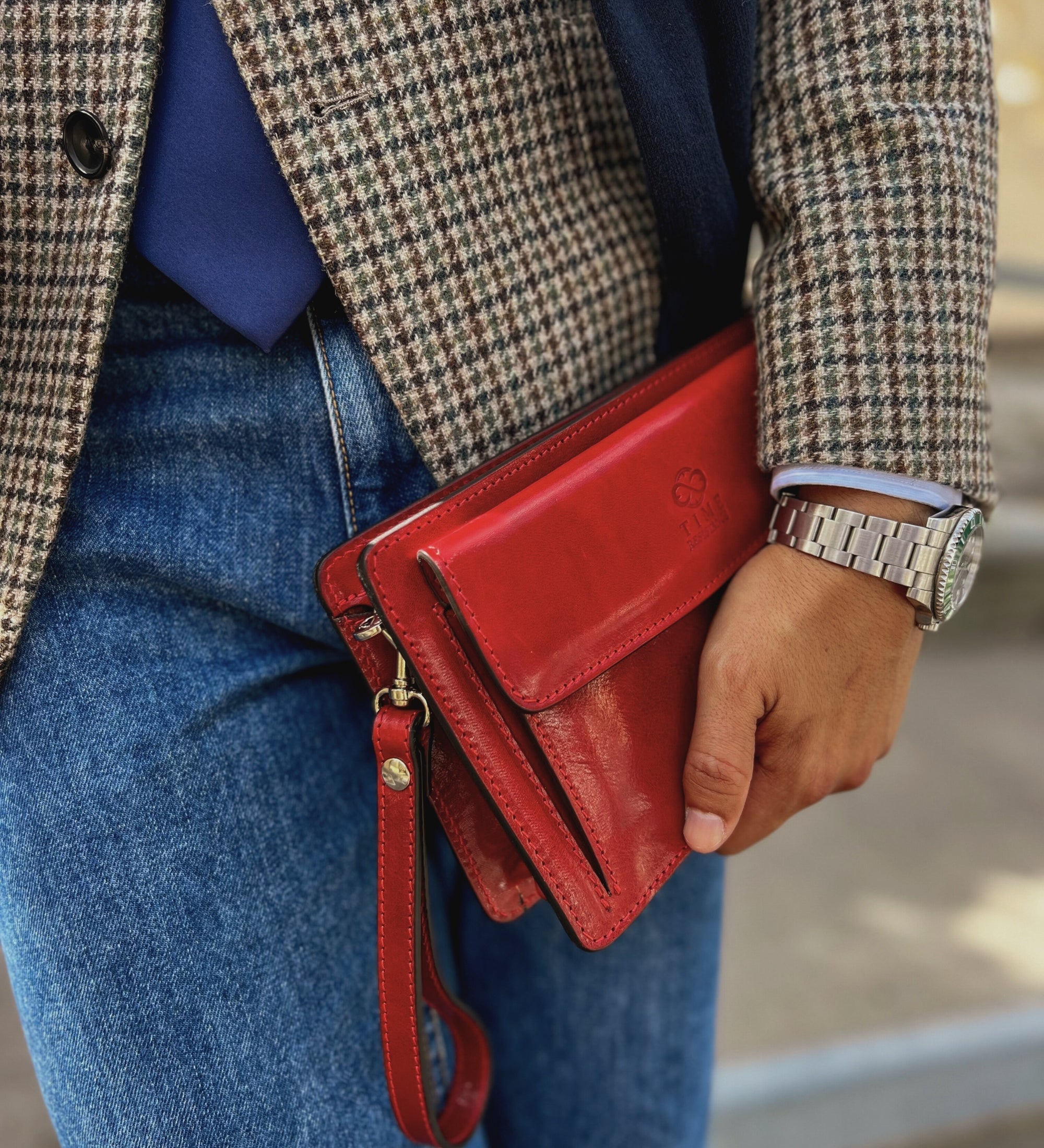 Clutch aus Leder - Decameron