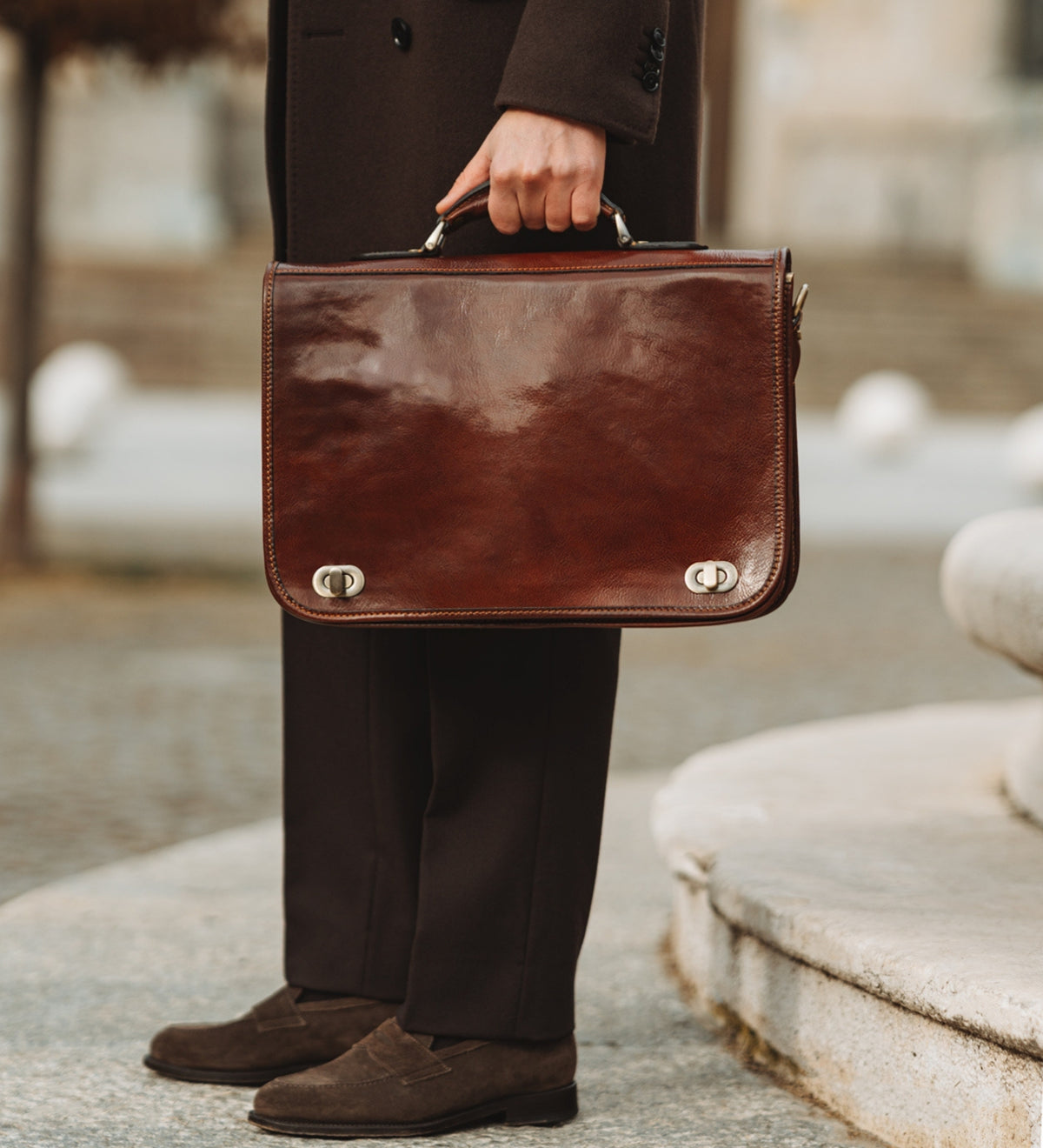 Aktentasche Laptoptasche aus Leder - Illusions