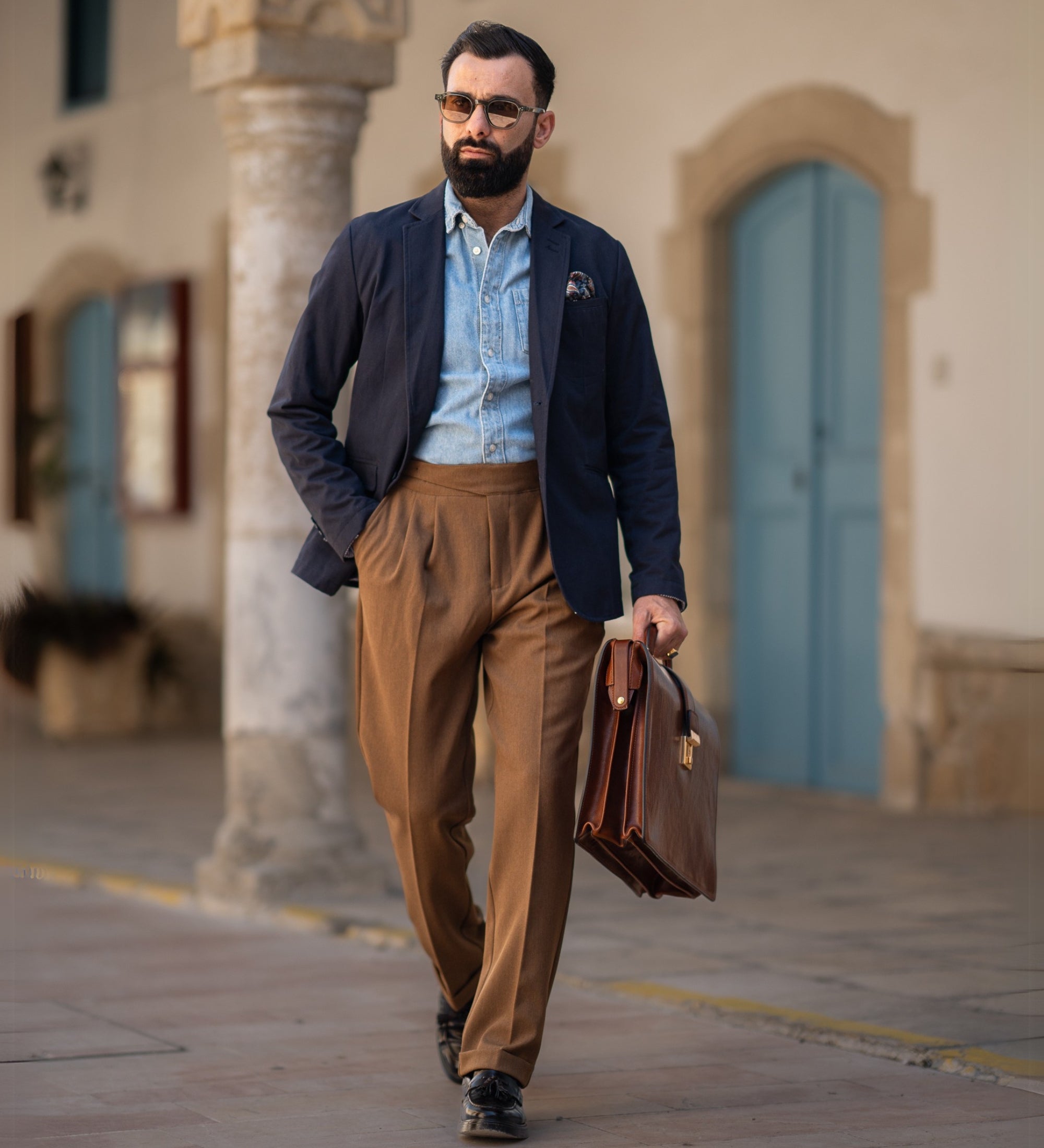 Große Aktentasche aus Leder - The Firm