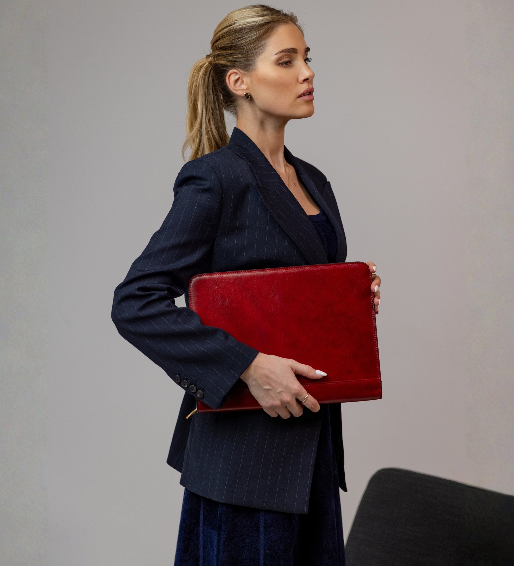 Damen Dokumentenmappe aus Leder im A4-Format - Candide