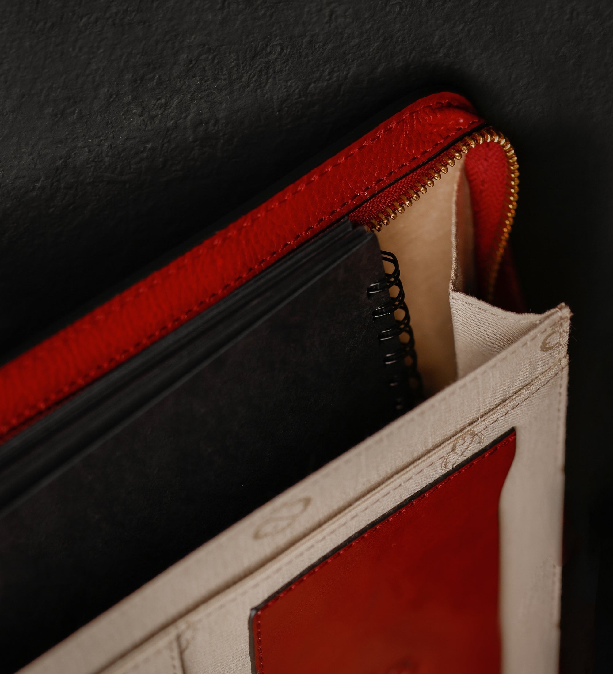 A4 Dokumenten Organizer aus Leder - Candide