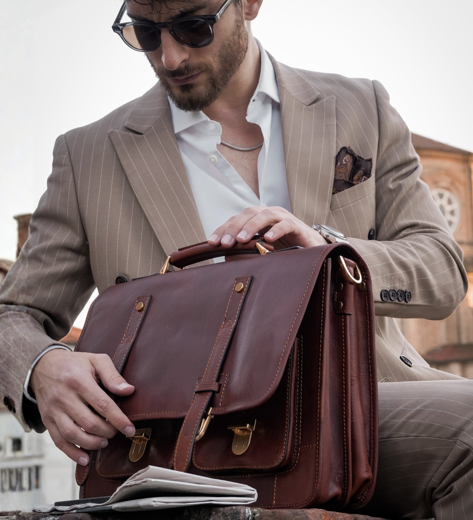 Aktentasche Rucksack aus Leder - A Midsummer Night's Dream