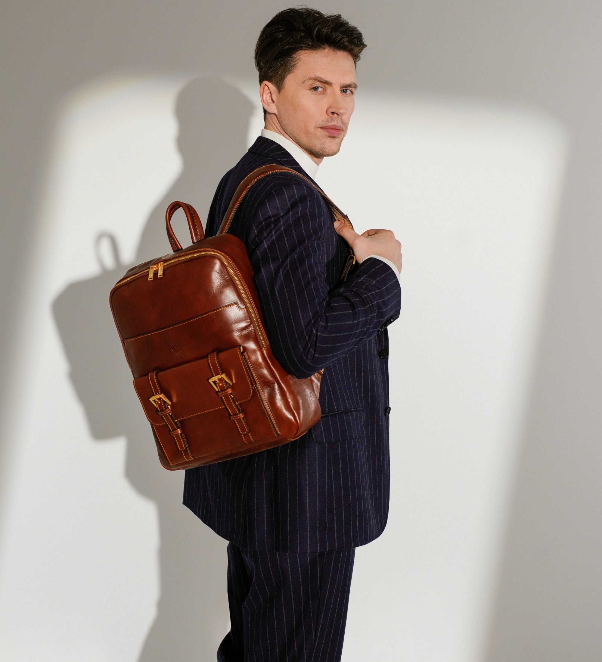 Großer Rucksack aus Leder für Herren - The Divine Comedy