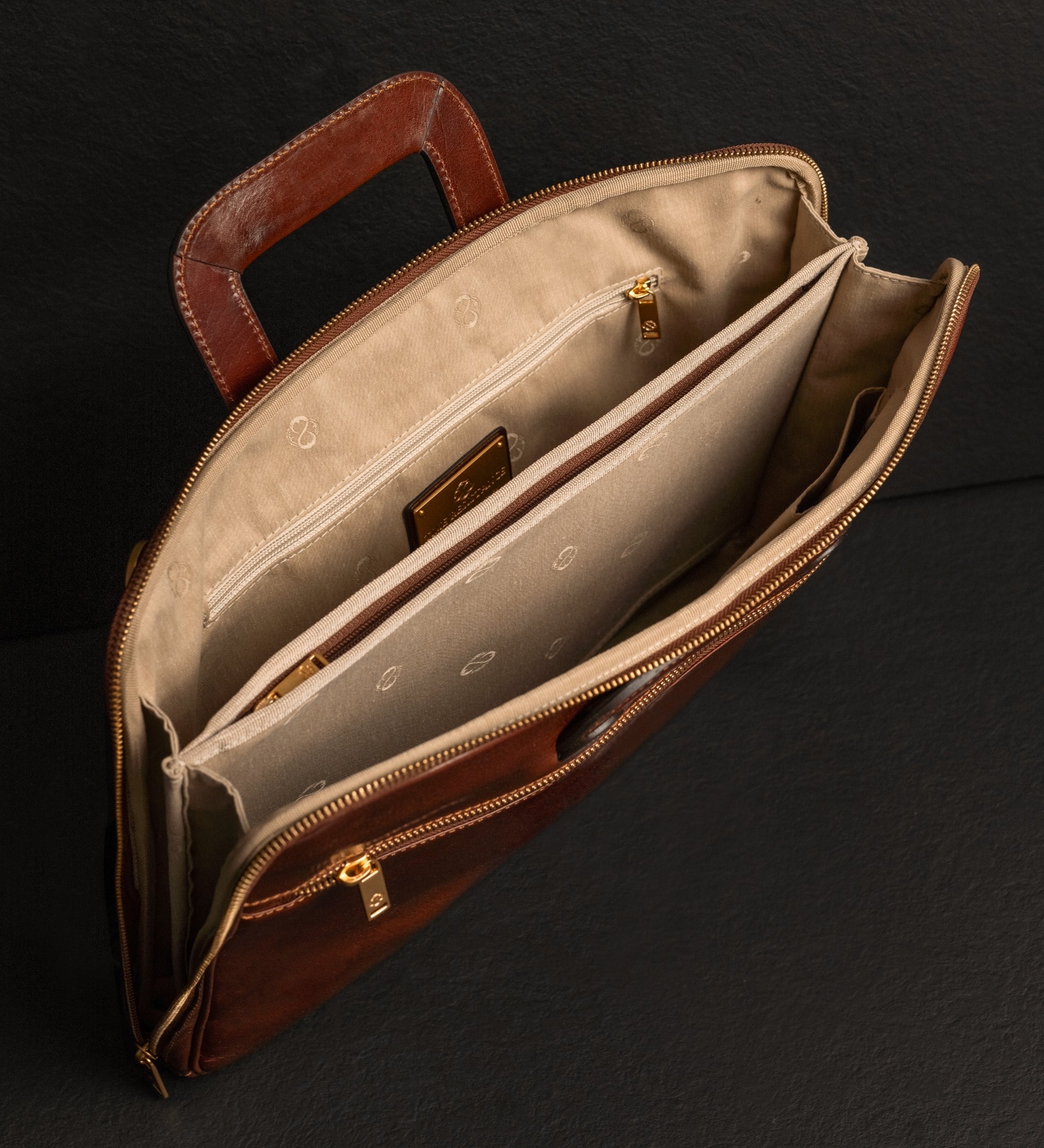 Aktentasche aus Leder für Damen, Laptoptasche - Brave New World