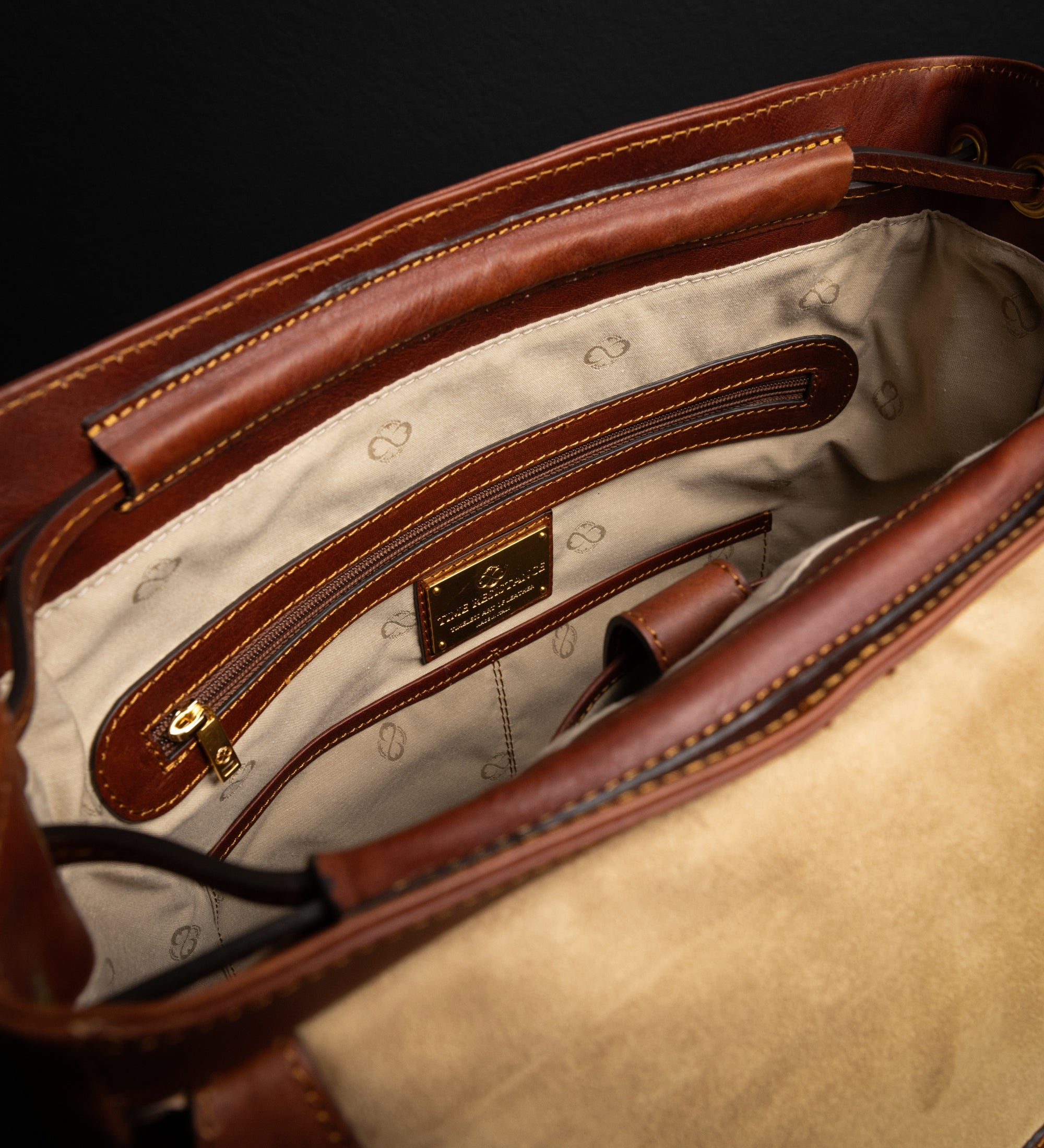 Rucksack aus Leder - The Good Earth