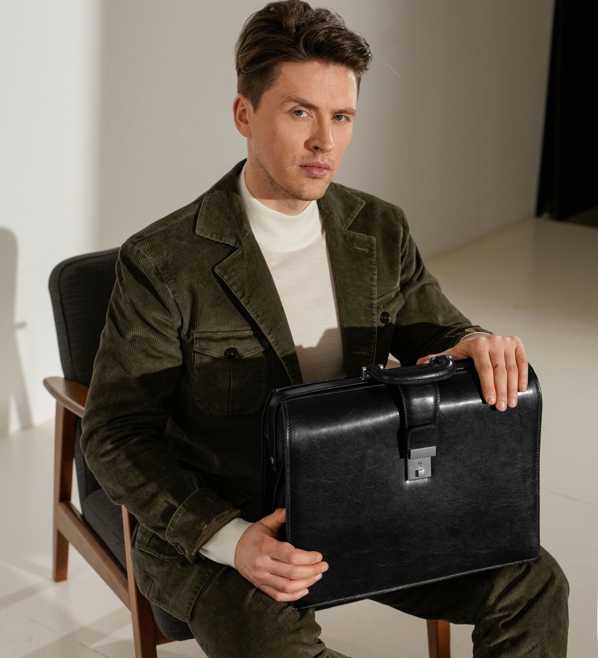 Große Aktentasche aus Leder - The Firm