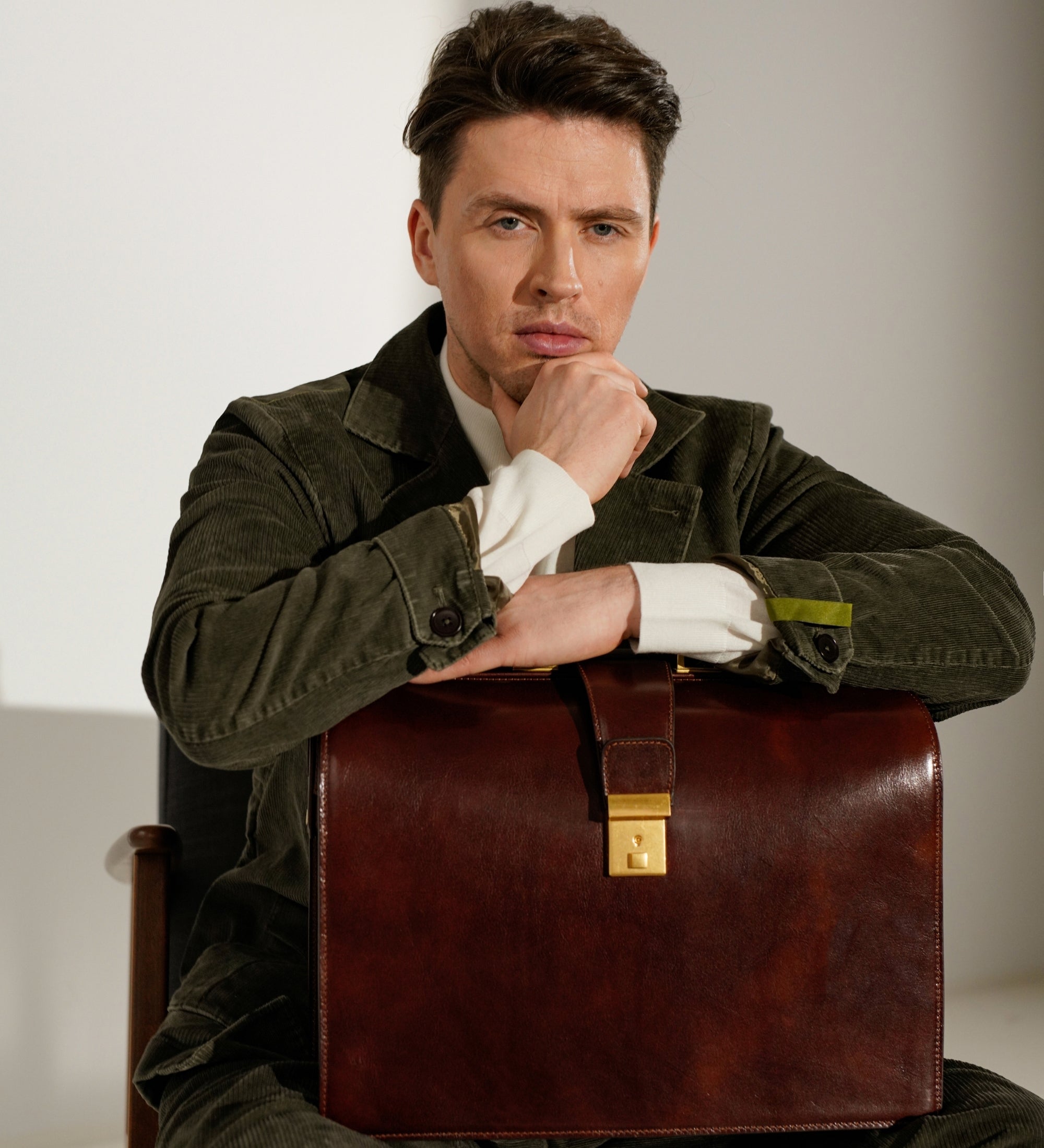 Große Aktentasche aus Leder - The Firm