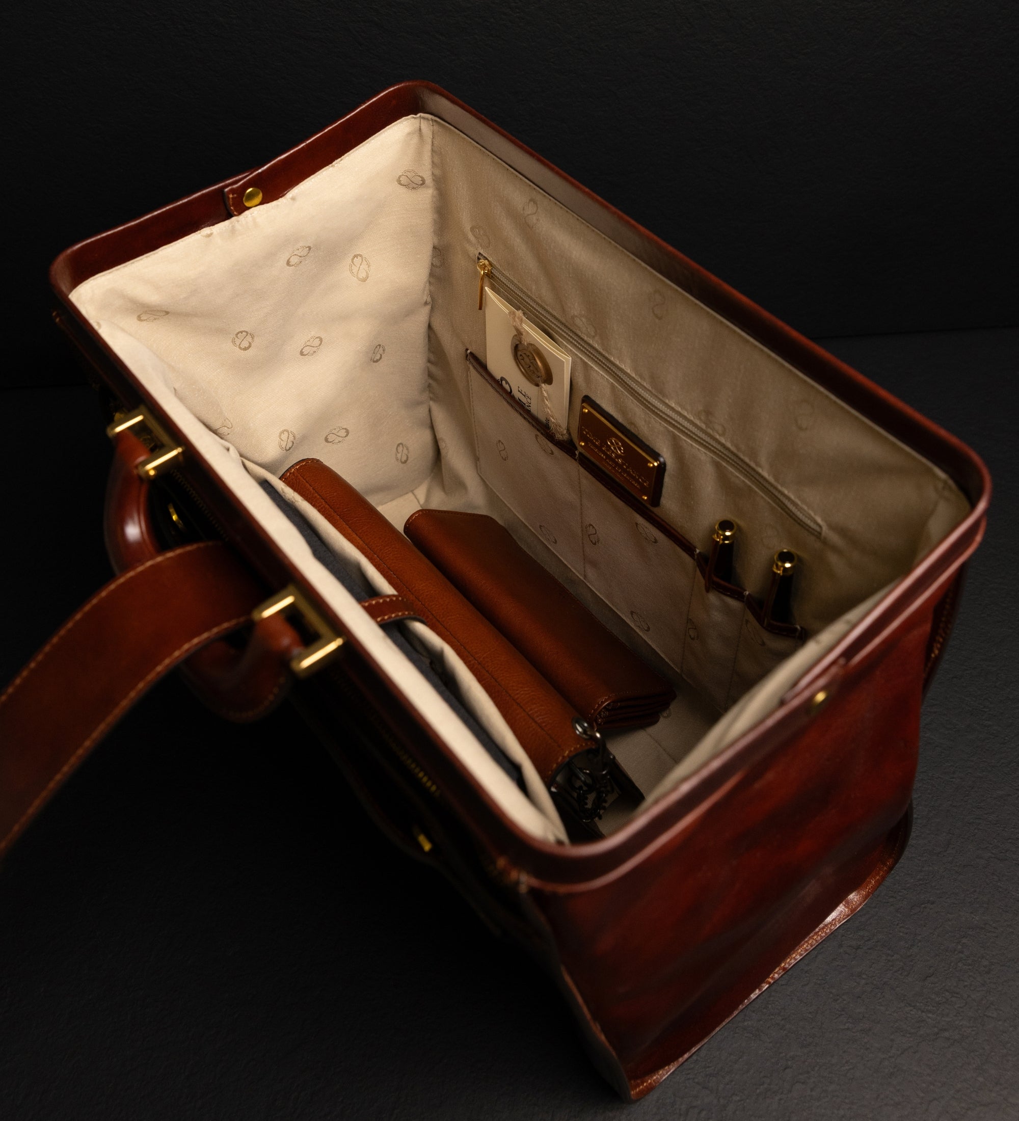 Große Arzttasche aus Leder - Mrs Dalloway