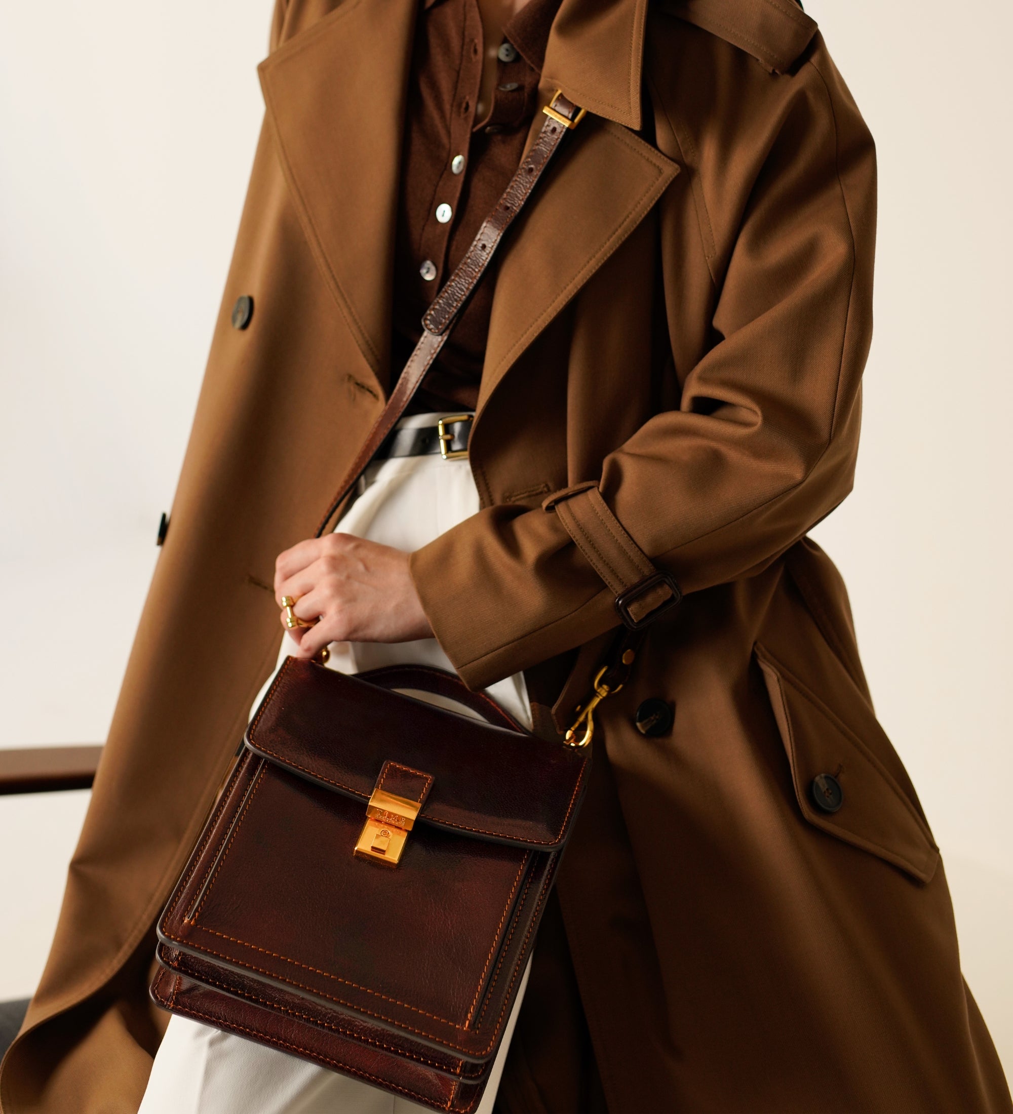 Kleine Aktentasche aus Leder für Damen - Walden