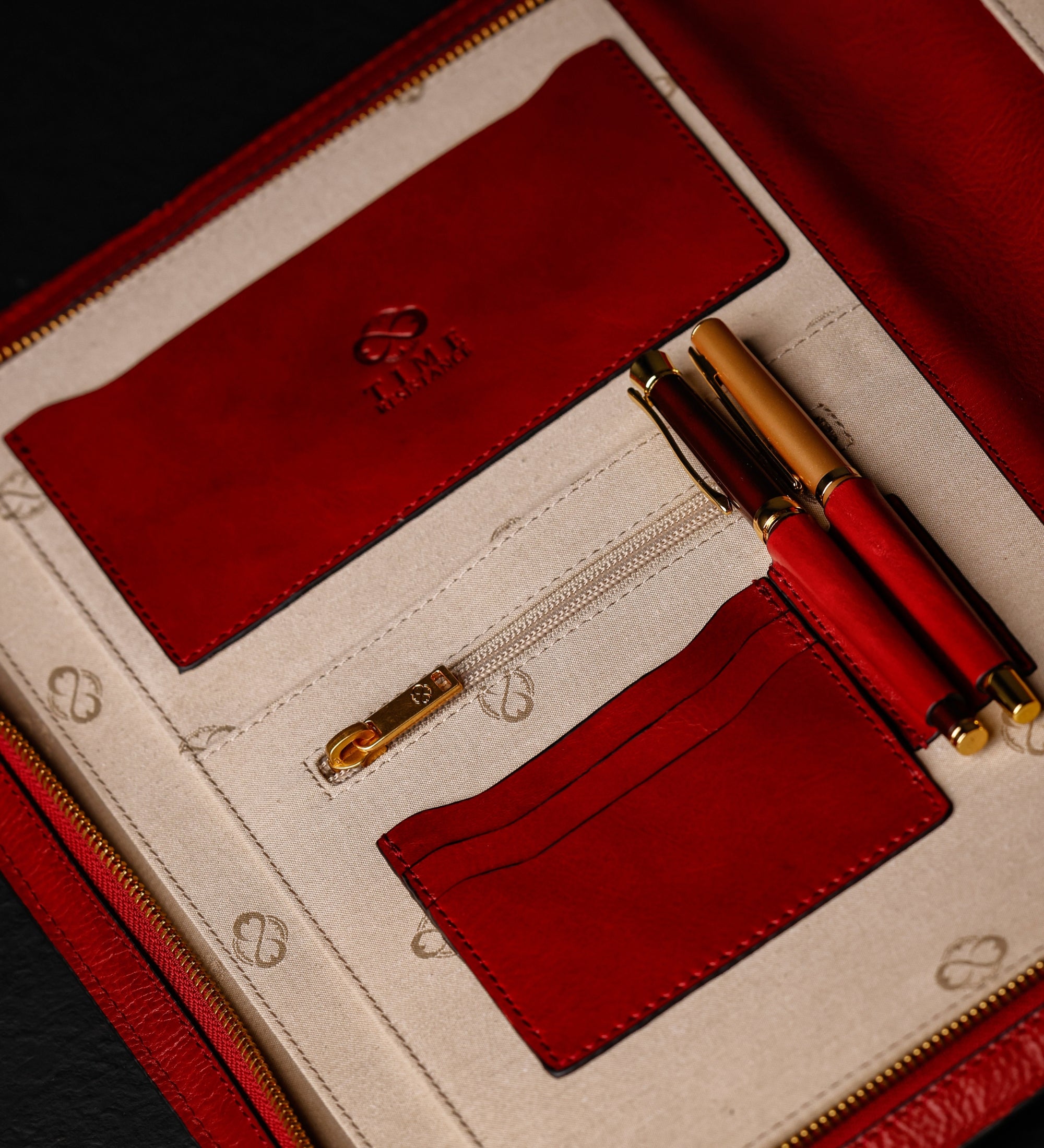 Damen Dokumentenmappe aus Leder im A4-Format - Candide