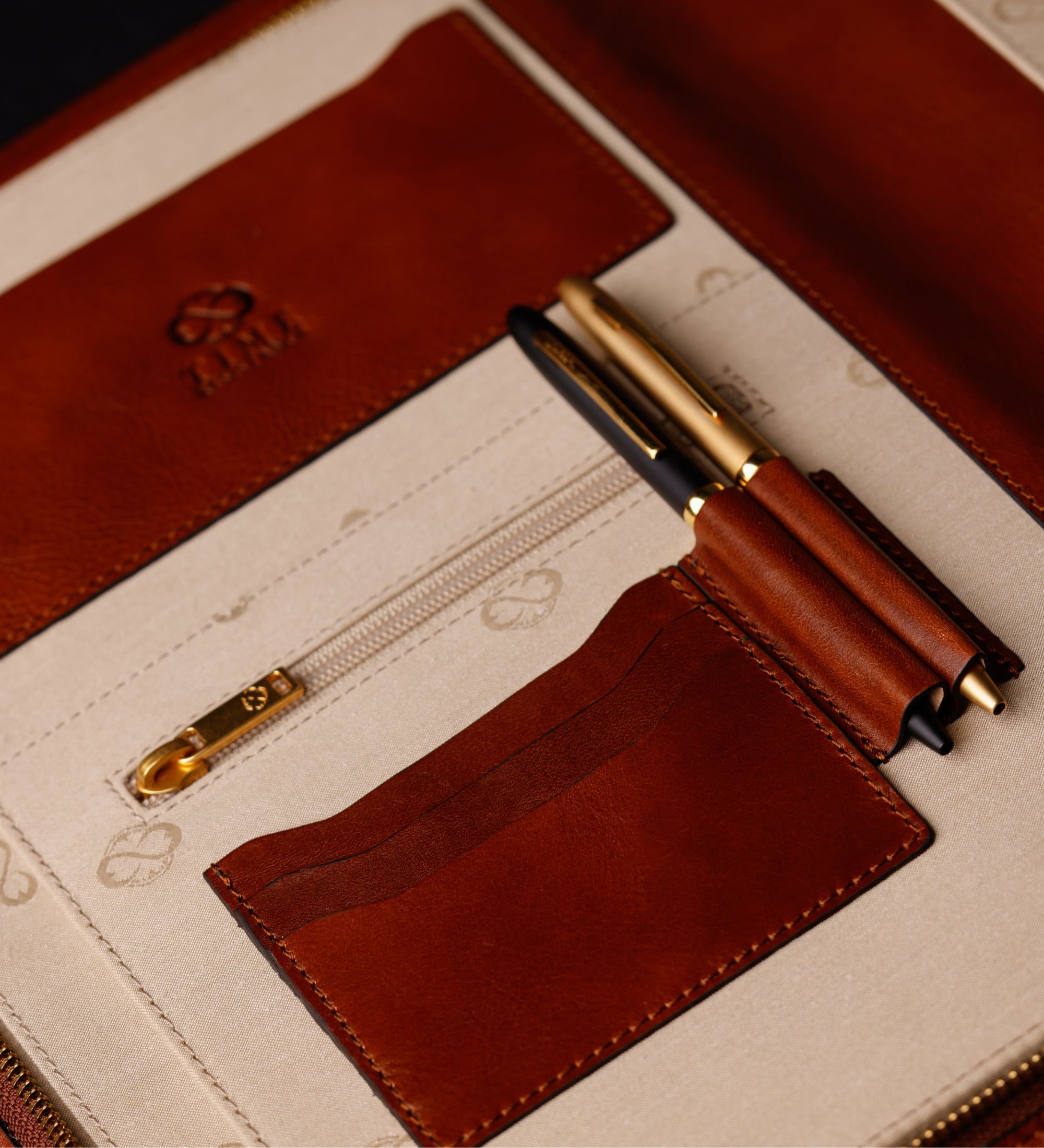 Damen Dokumentenmappe aus Leder im A4-Format - Candide