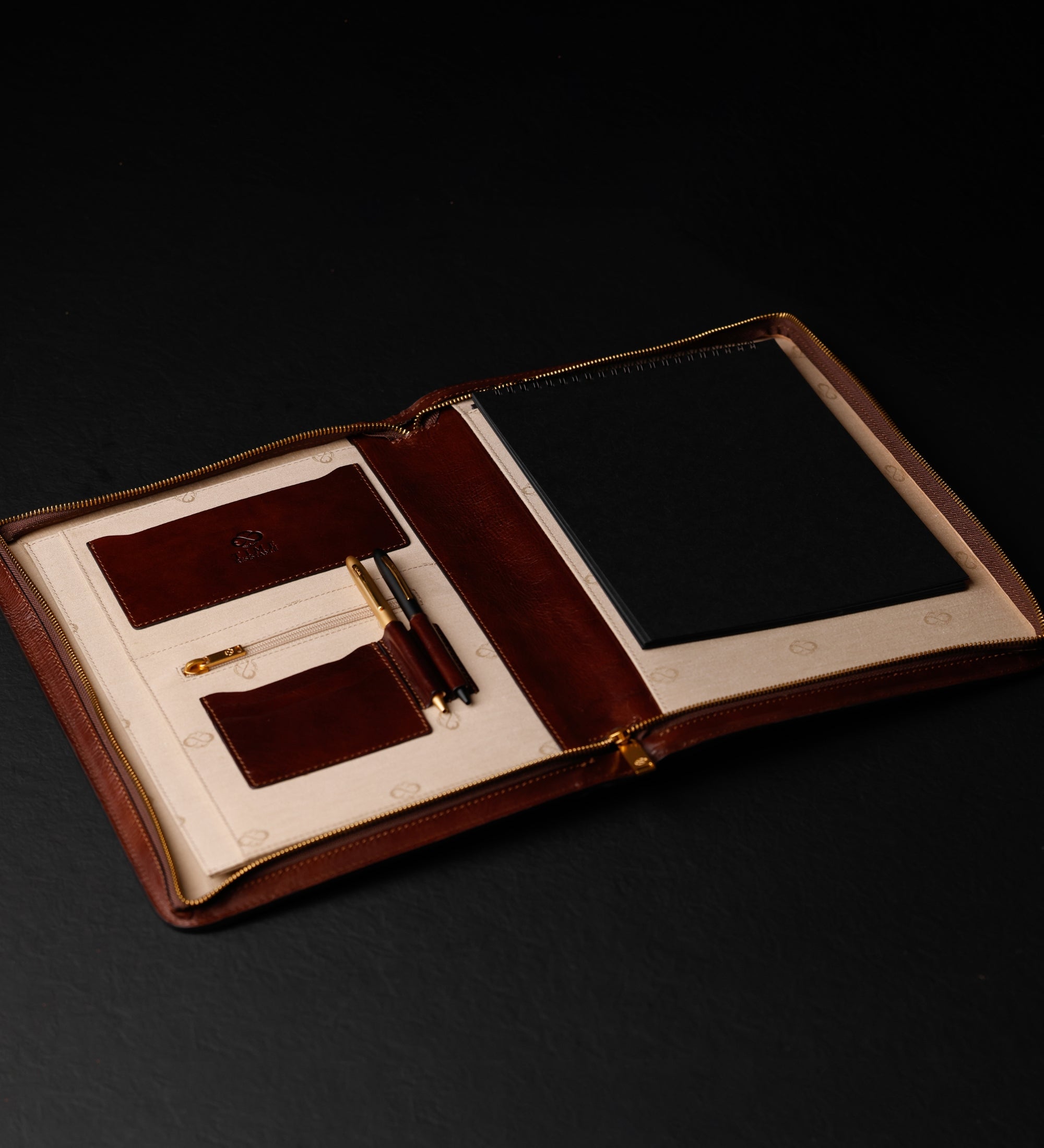 Damen Dokumentenmappe aus Leder im A4-Format - Candide