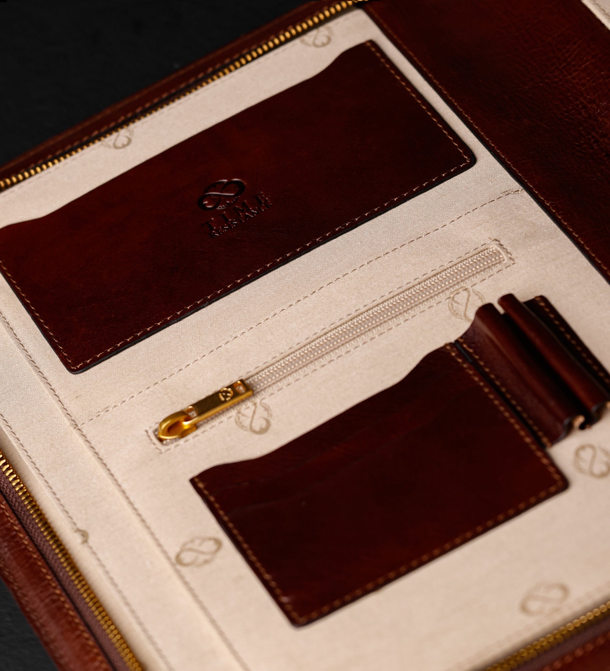 Damen Dokumentenmappe aus Leder im A4-Format - Candide