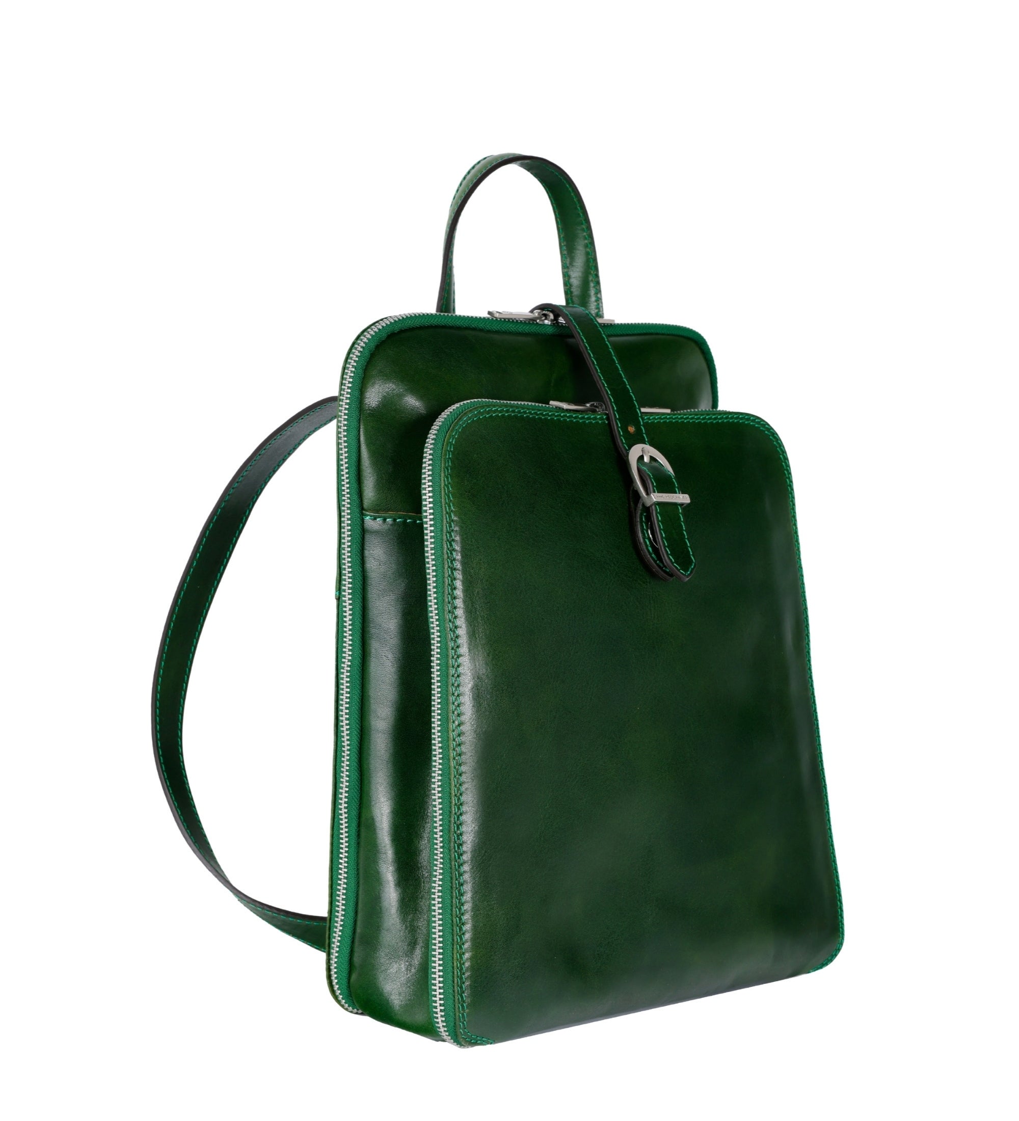 Wandelbare Rucksack aus Leder - Schultertasche für Damen - Clarissa