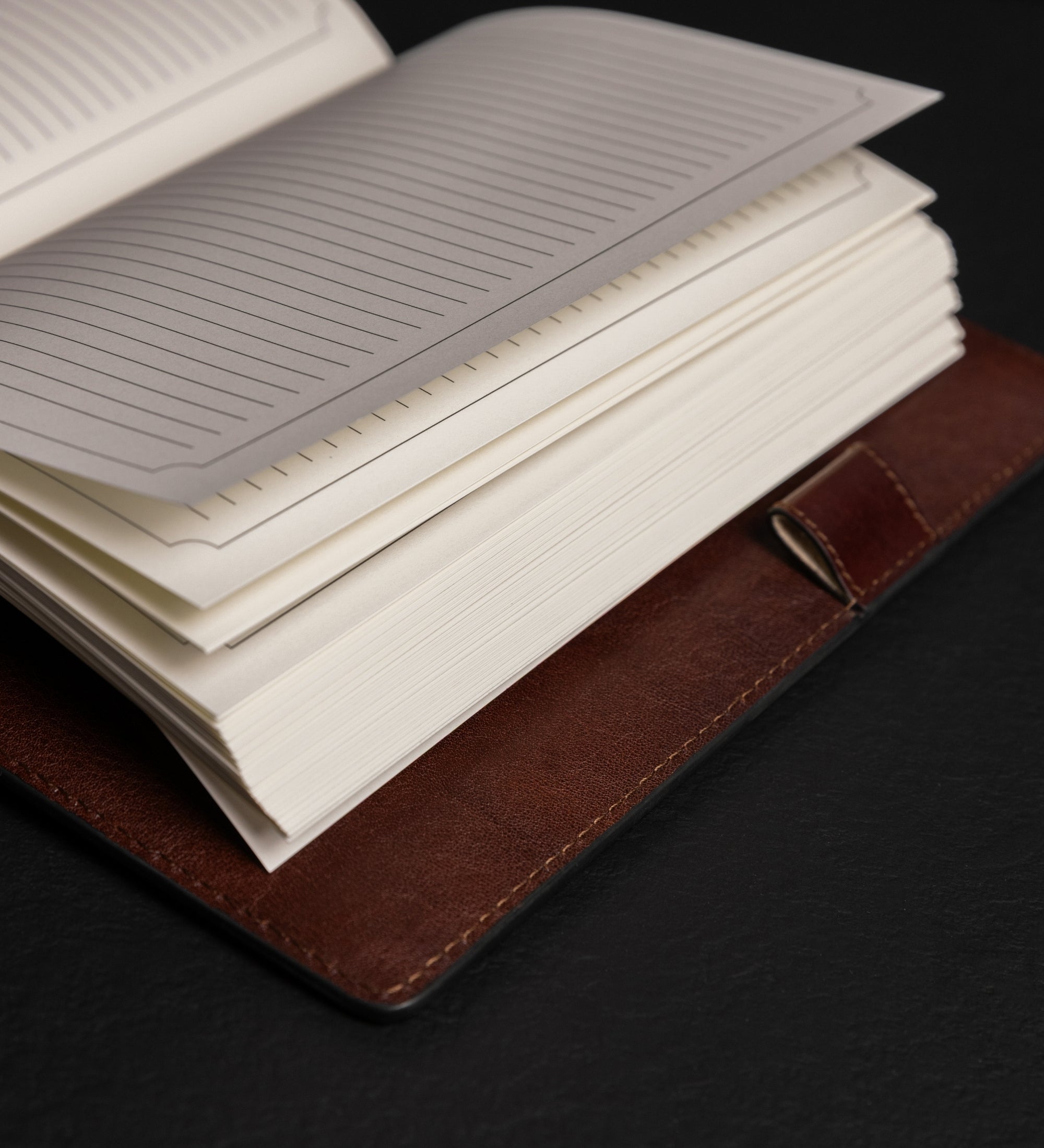 Tagebuch aus Leder mit nachfüllbarem A5-Notizblock - The Diary of a Nobody
