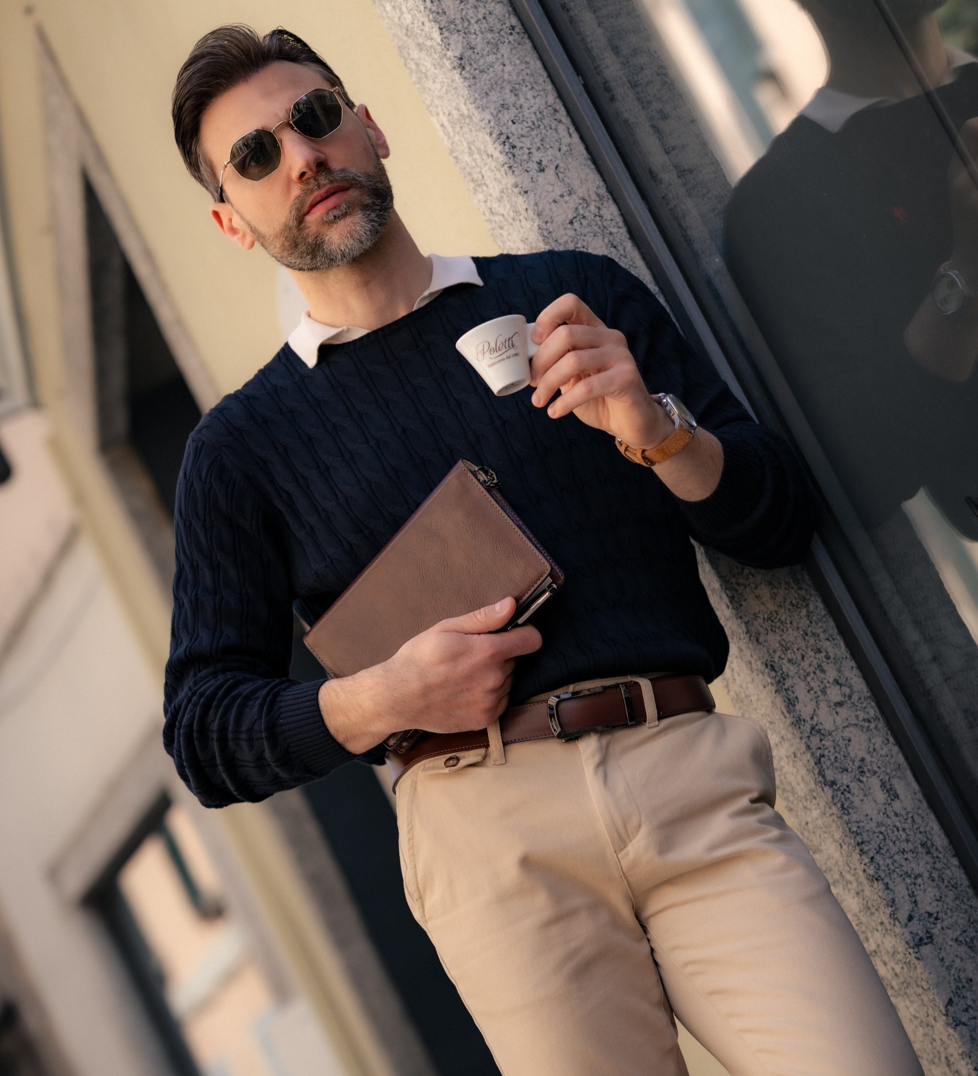 Tagebuch aus Leder mit nachfüllbarem A5-Notizblock - The Diary of a Nobody
