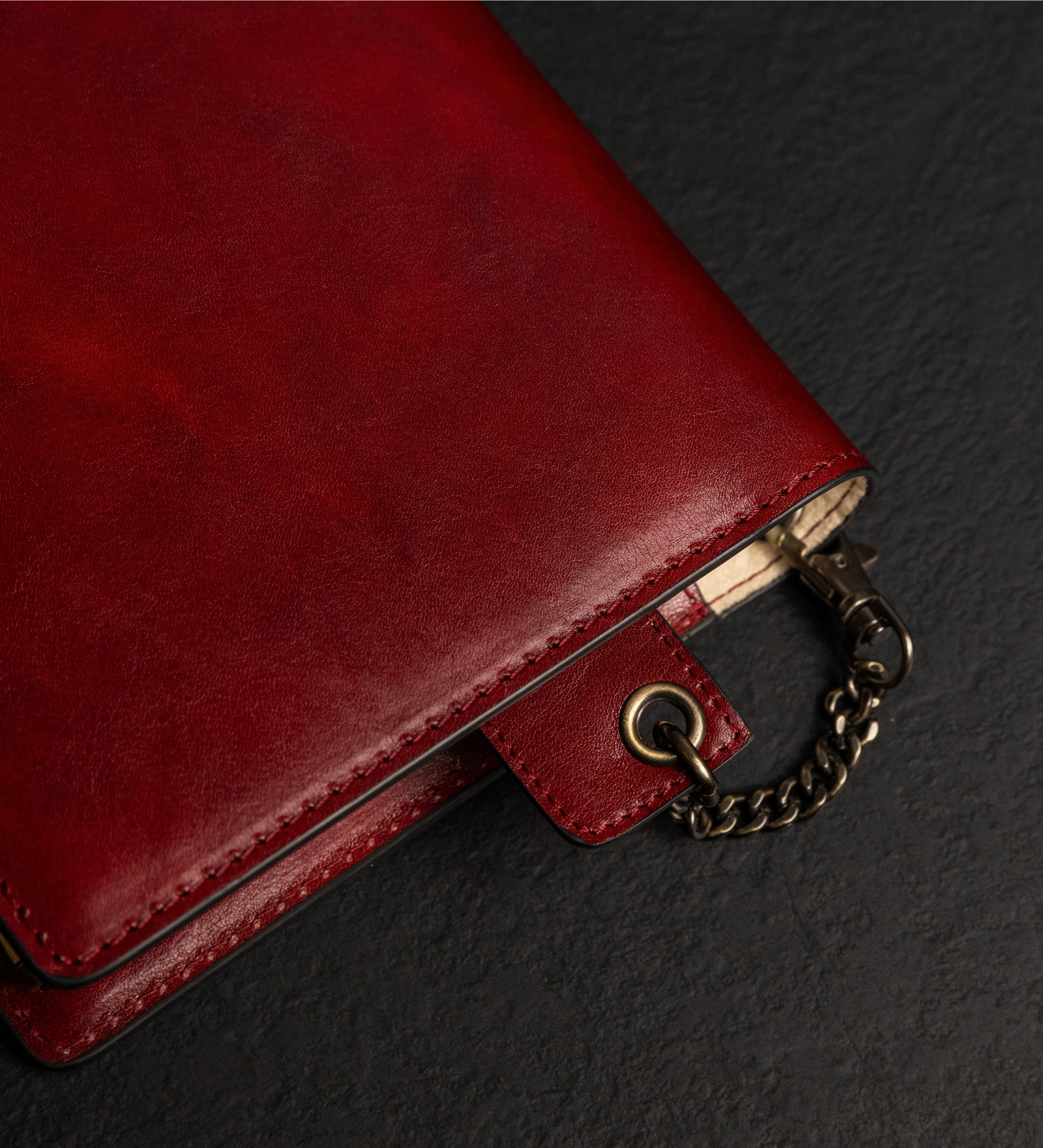 Tagebuch aus Leder für Damen mit nachfüllbarem A5-Notizblock - The Diary of a Nobody